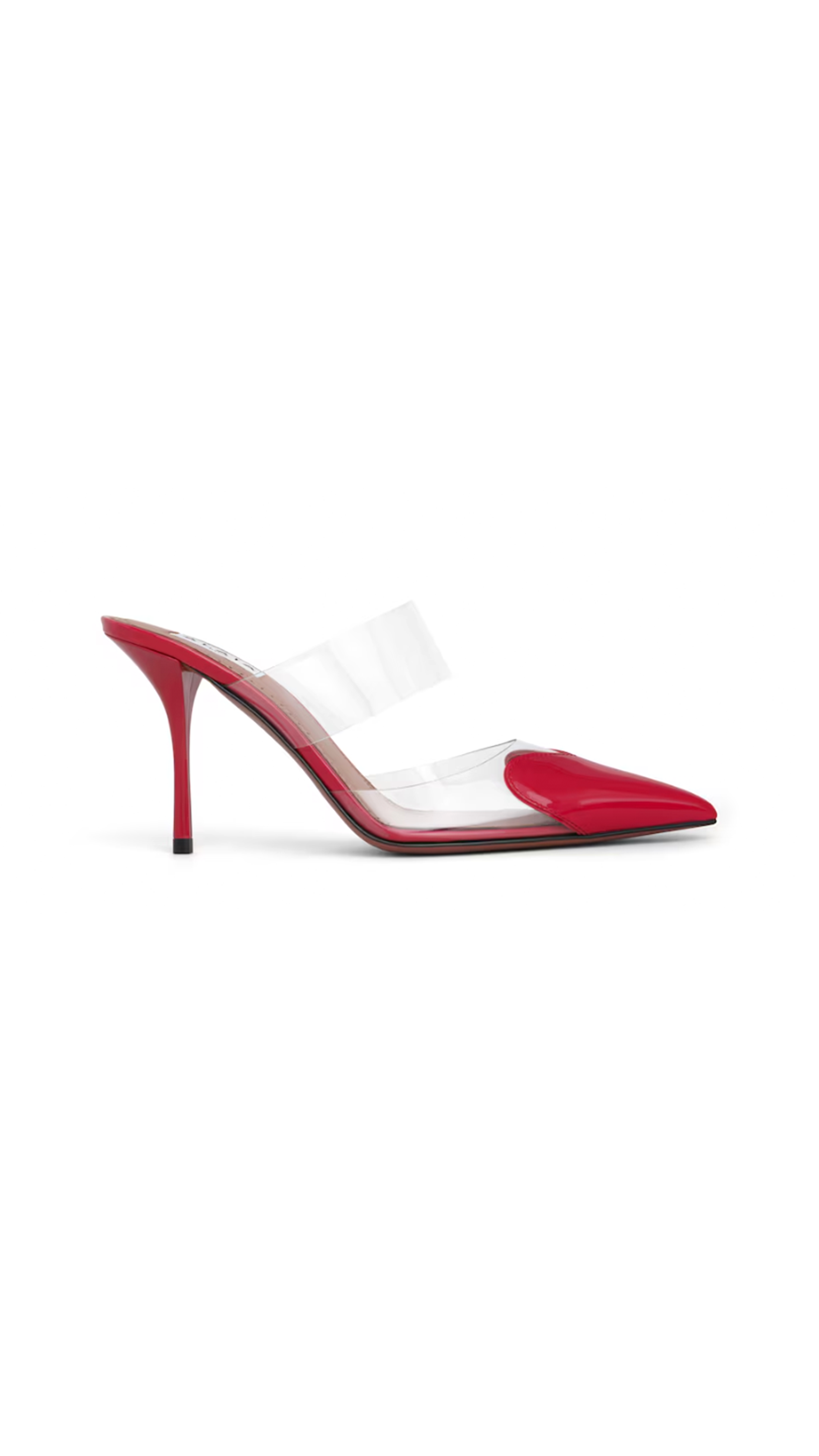 Le Cœur Mules in Patent Calfskin - Red