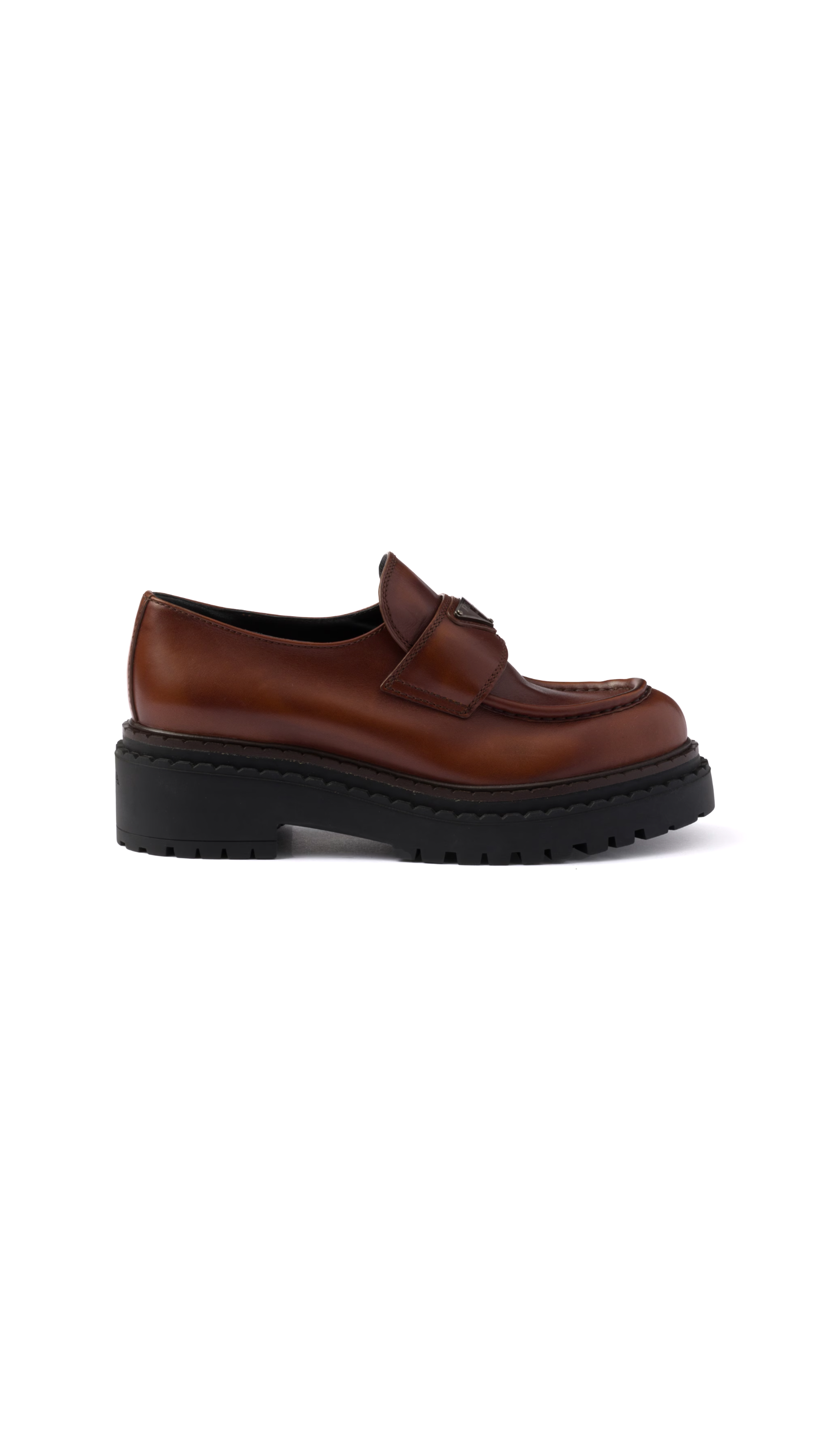 Double Chocolate Leather Loafers - Cognac