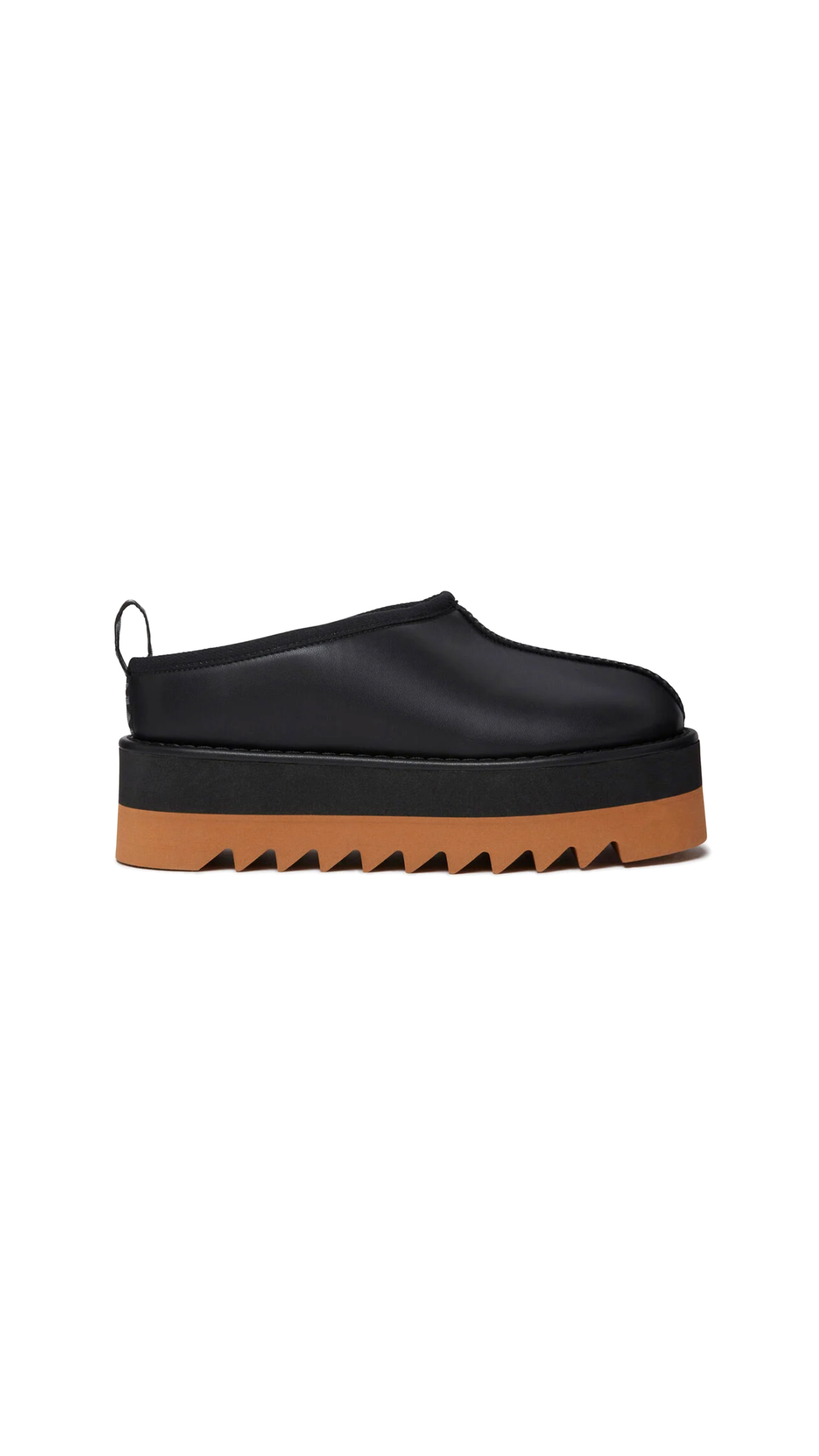 Sneak-Elyse Platform Slippers - Midnight Black