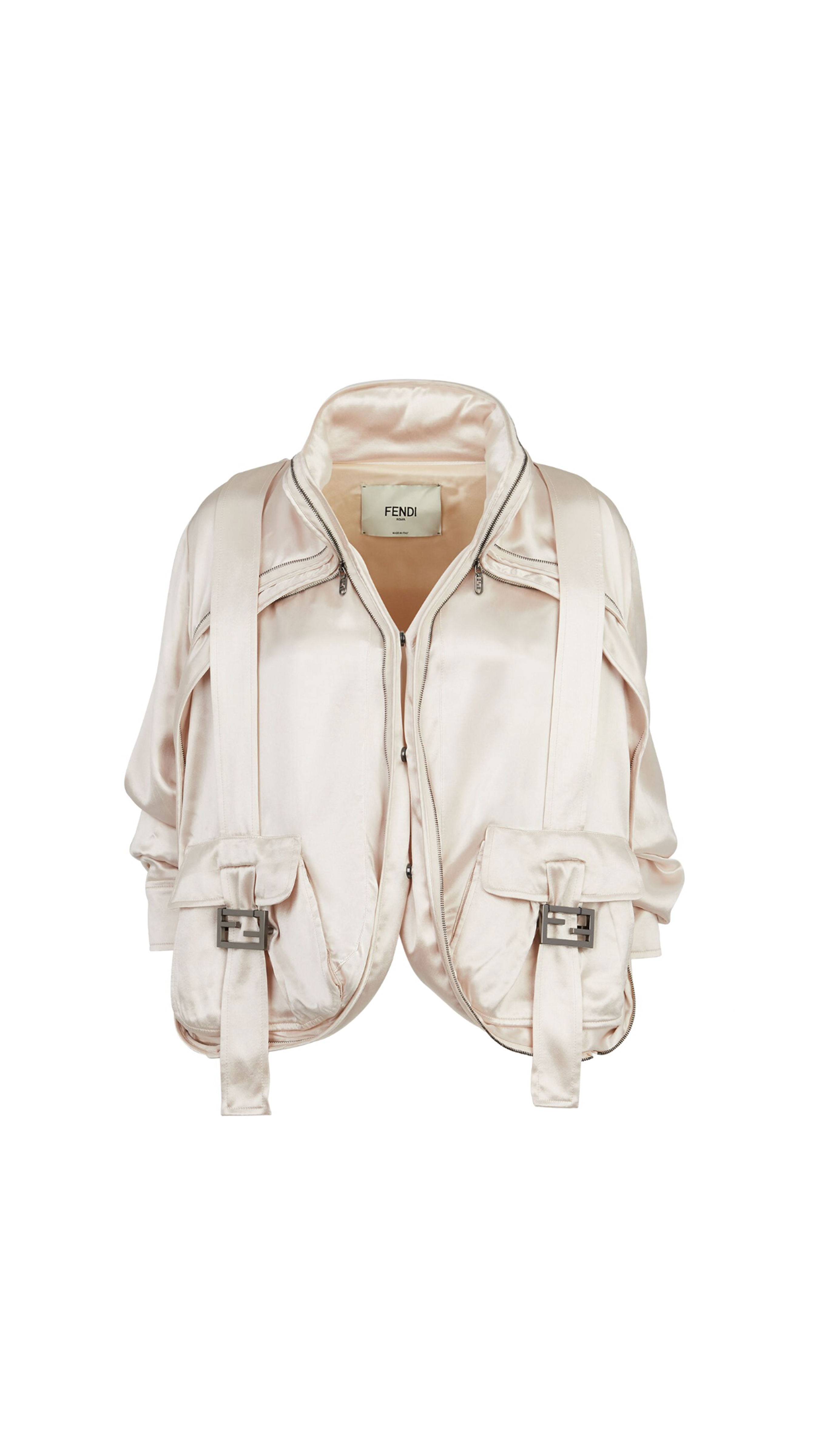 Satin Blouson - Ivory