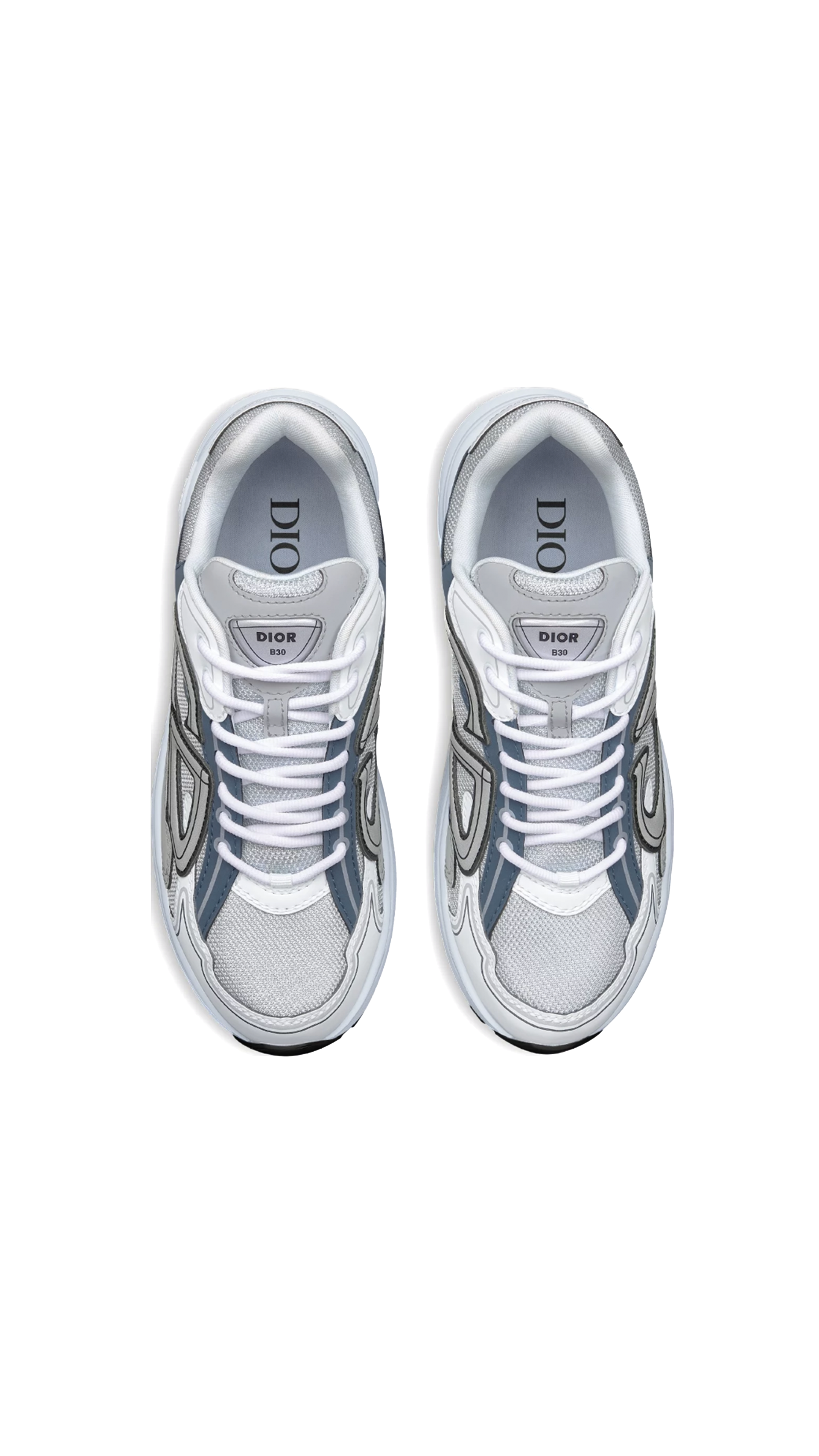 B30 Mesh Sneakers - Grey/Light Blue