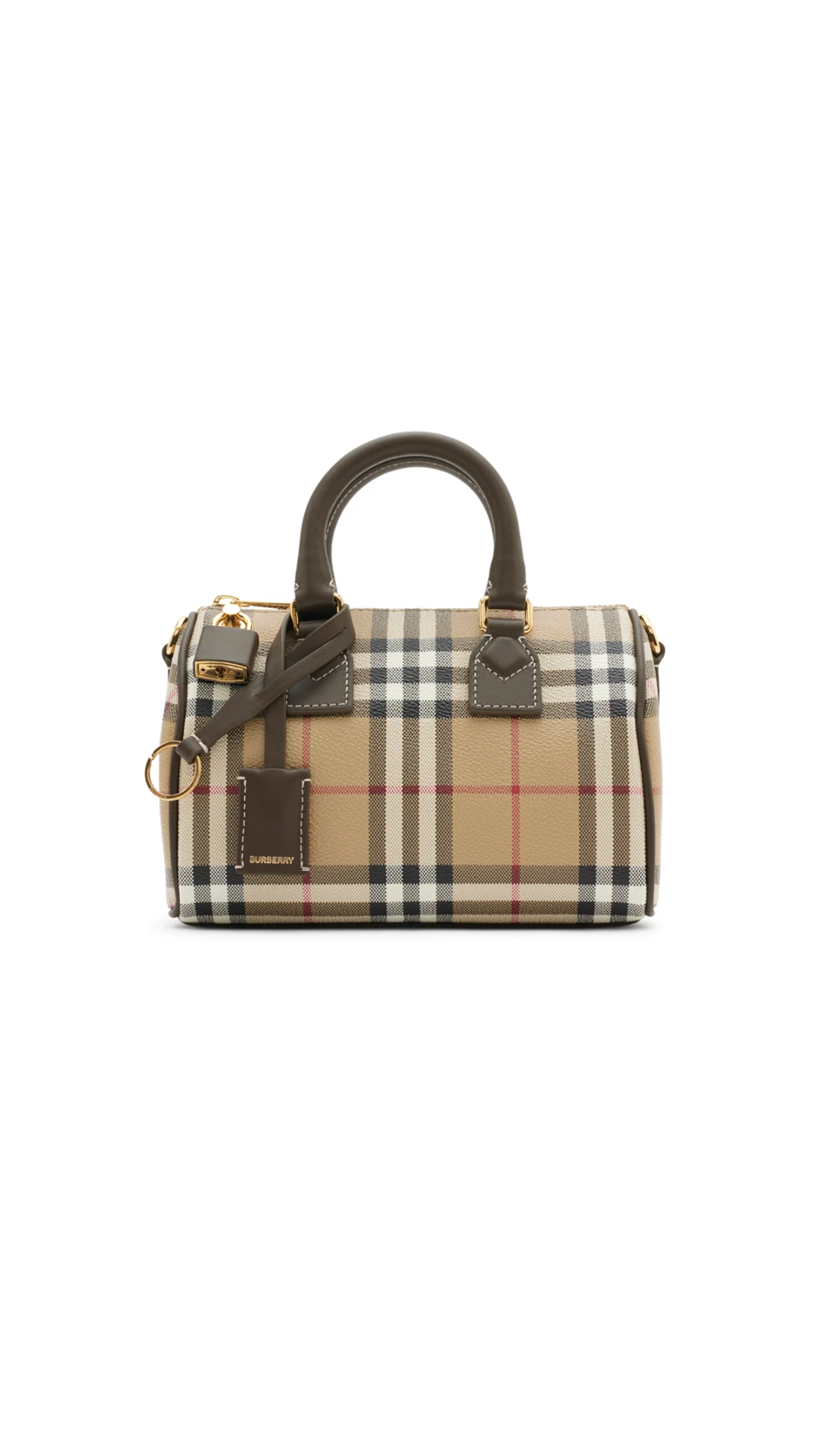 Mini Check Bowling Bag - Military