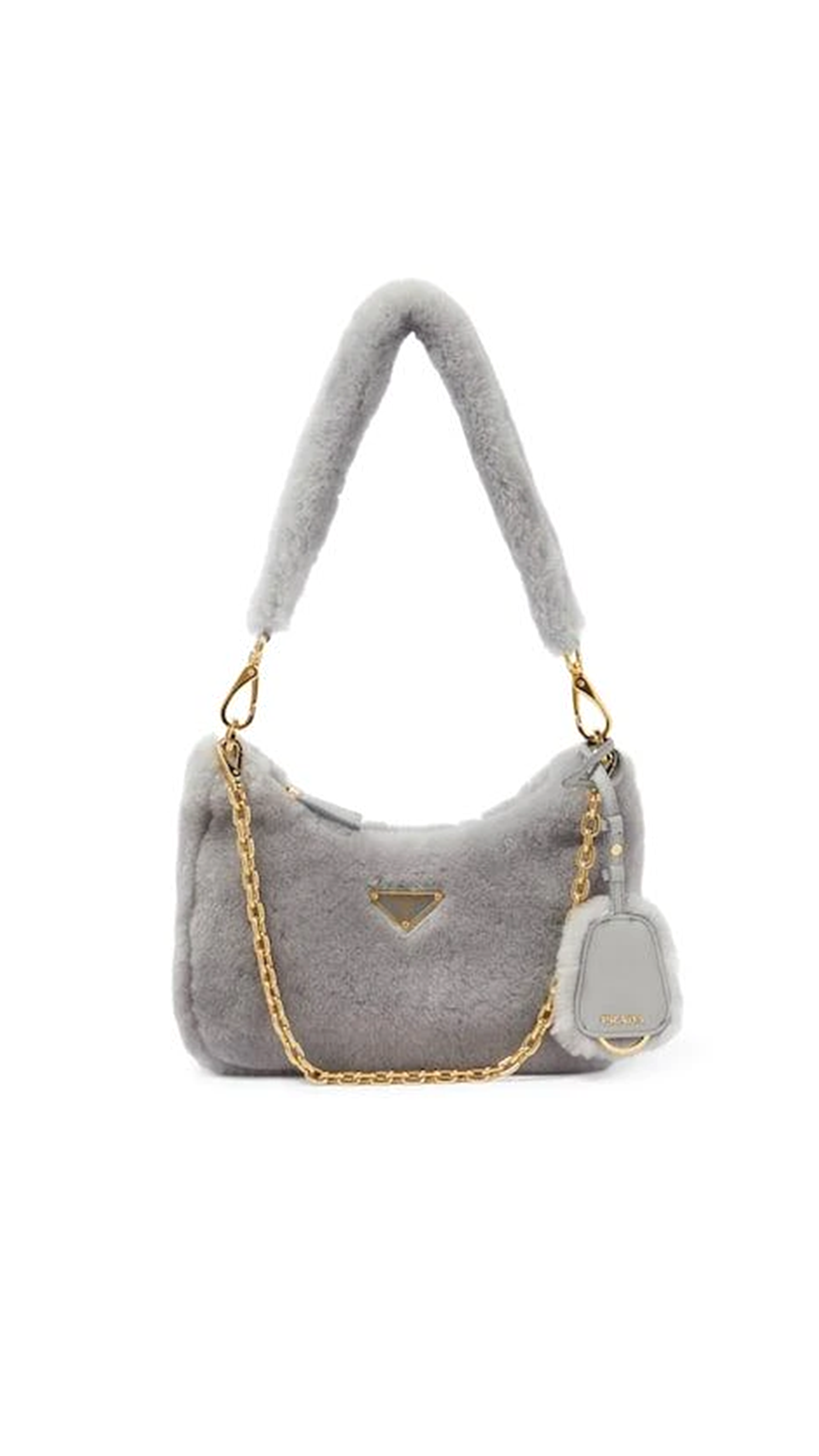 Shearling Mini-bag - Grey