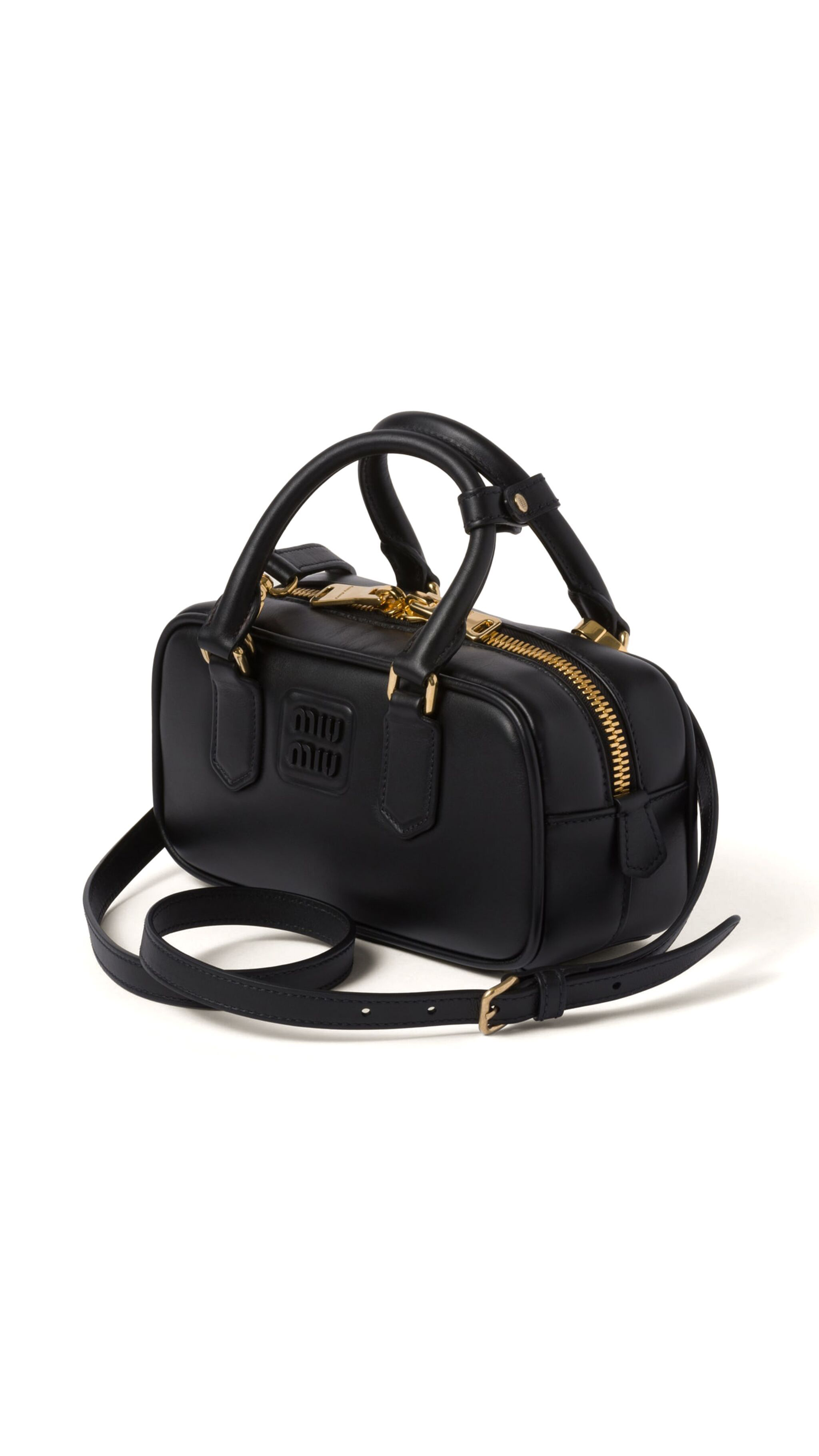 Arcadie Smooth Leather Mini-Bag - Black