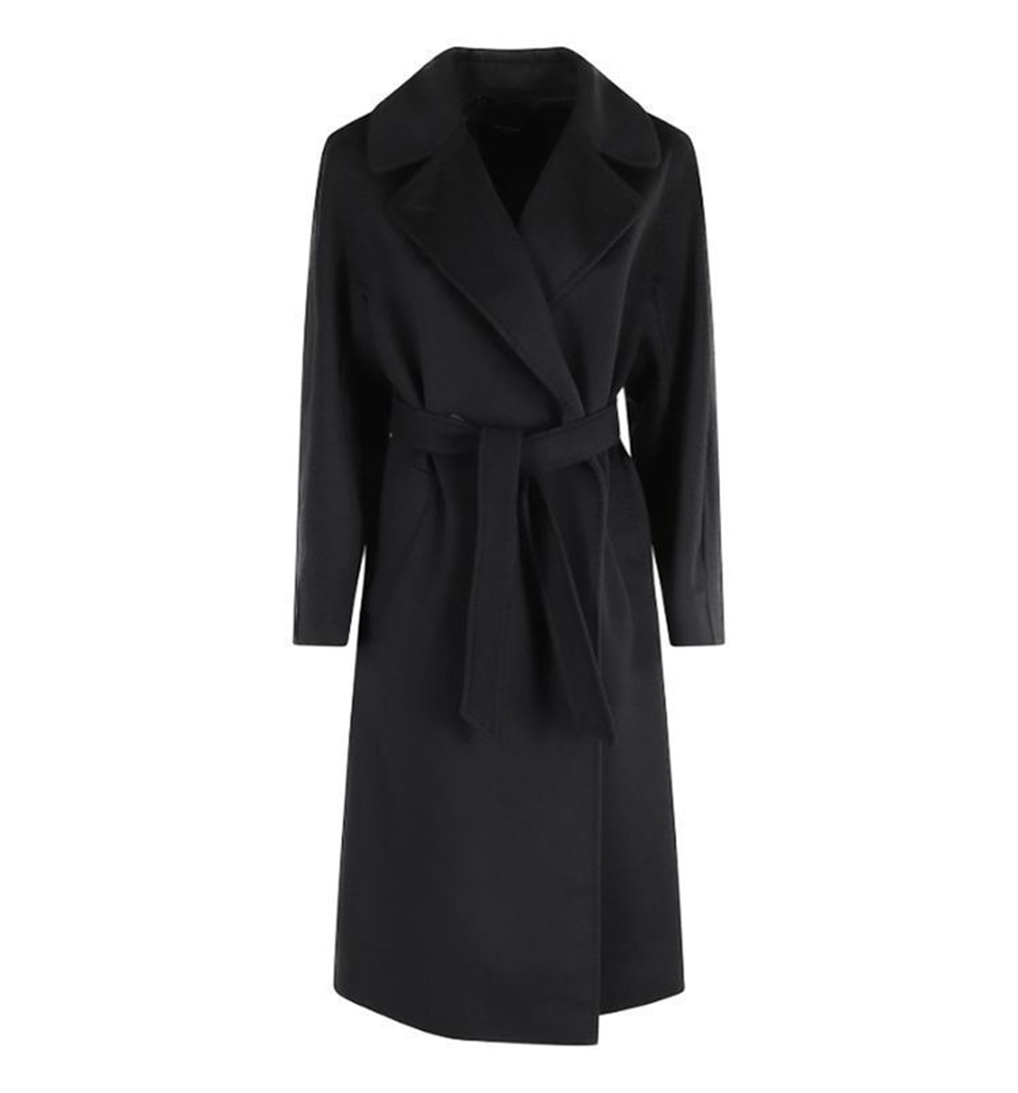 Wool broadcloth midi coat
