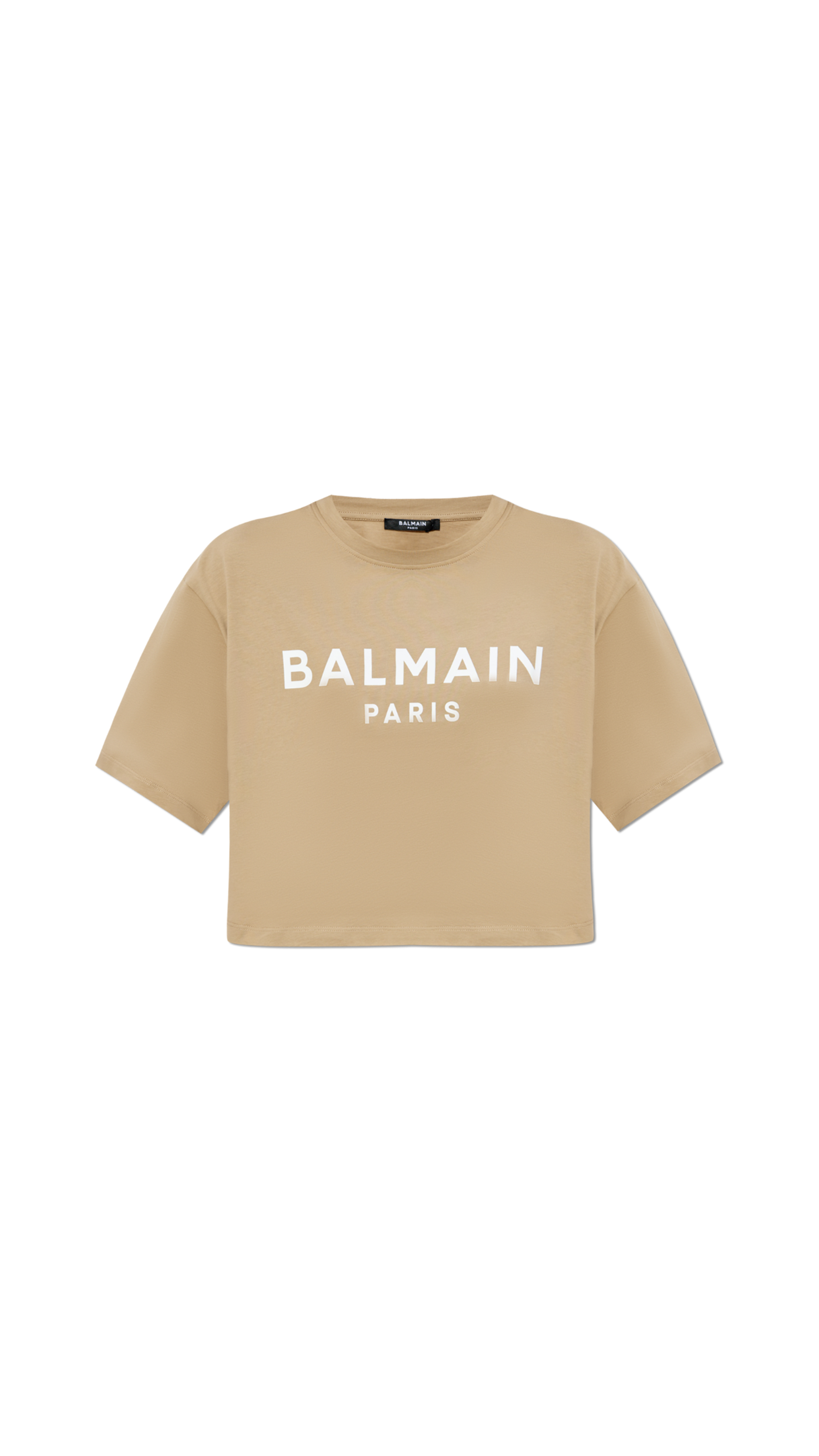 Cropped T-shirt - Beige