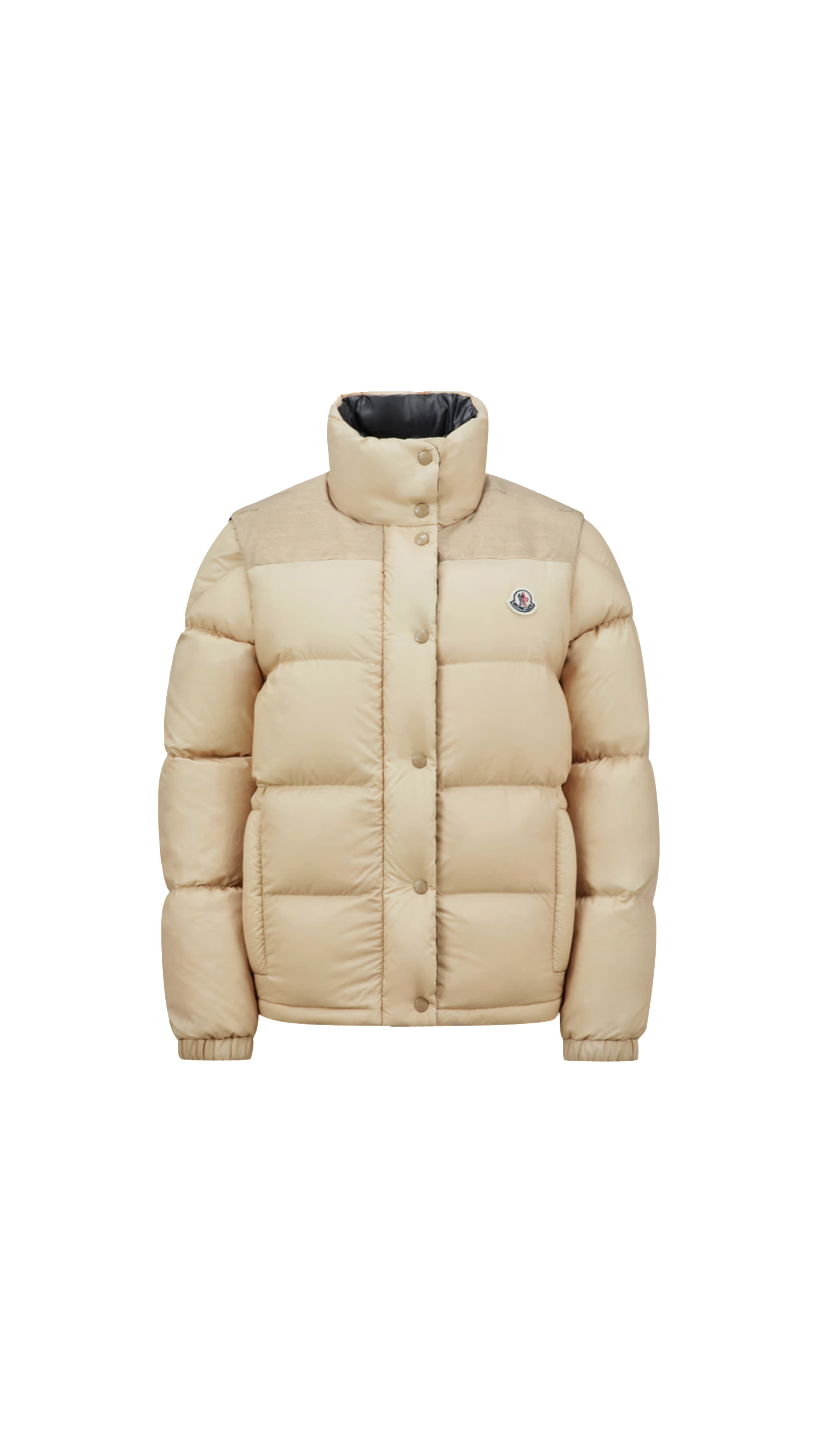 Verone Reversible Short Down Jacket - Sand Beige/Black