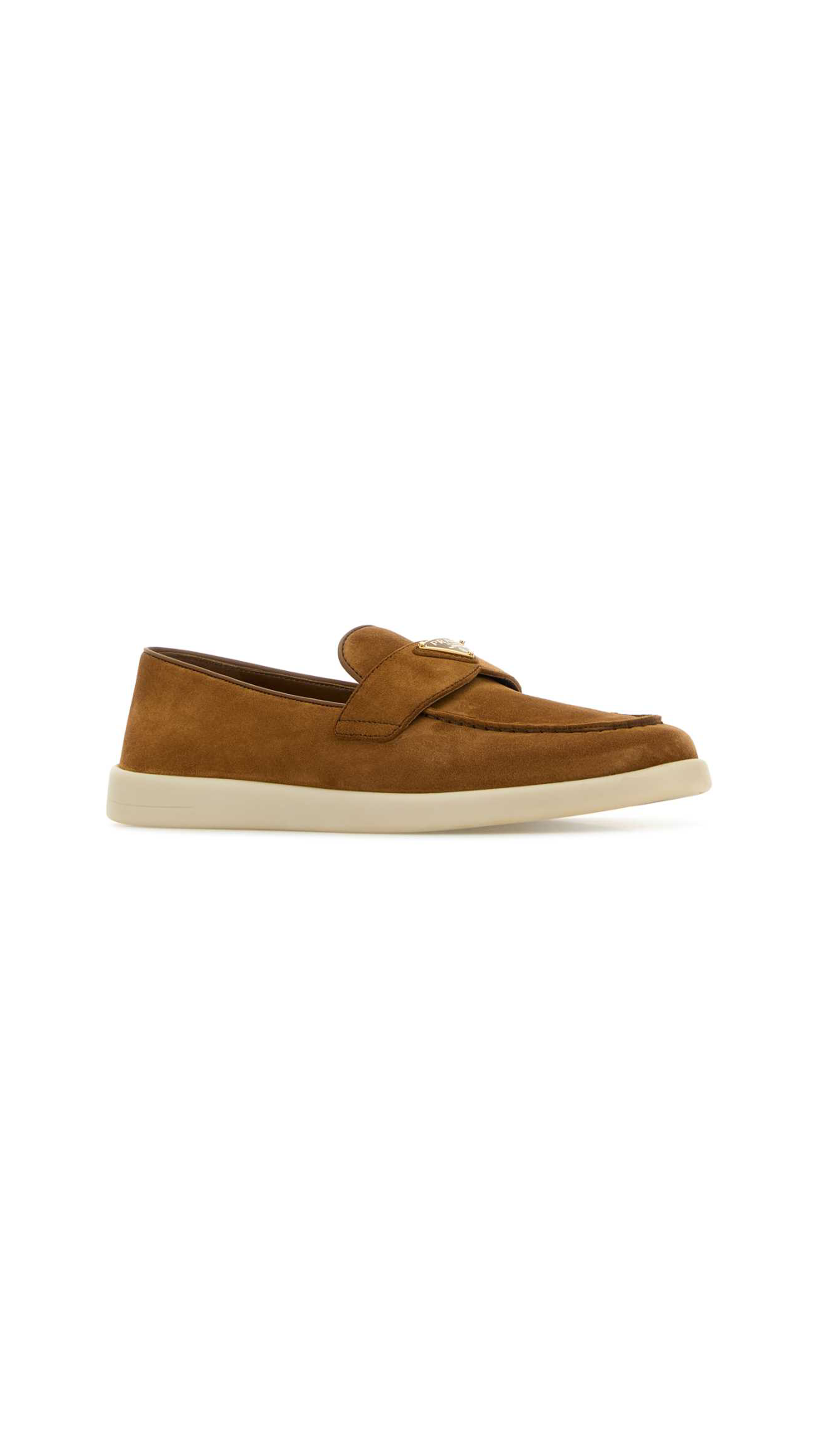 Suede Leather Loafers - Cinnamon