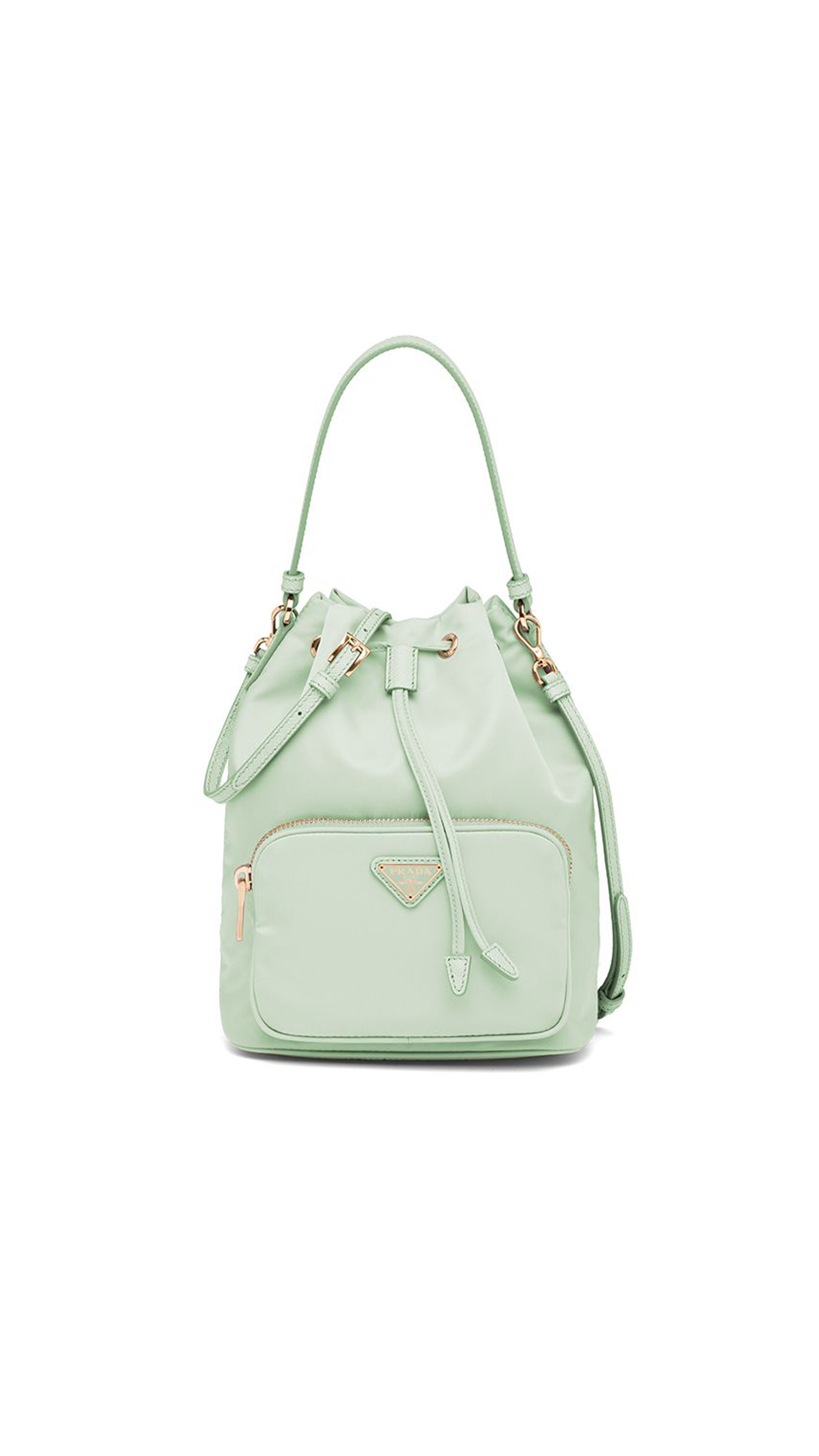 Duet Re-Nylon Bucket Shoulder Bag - Aqua