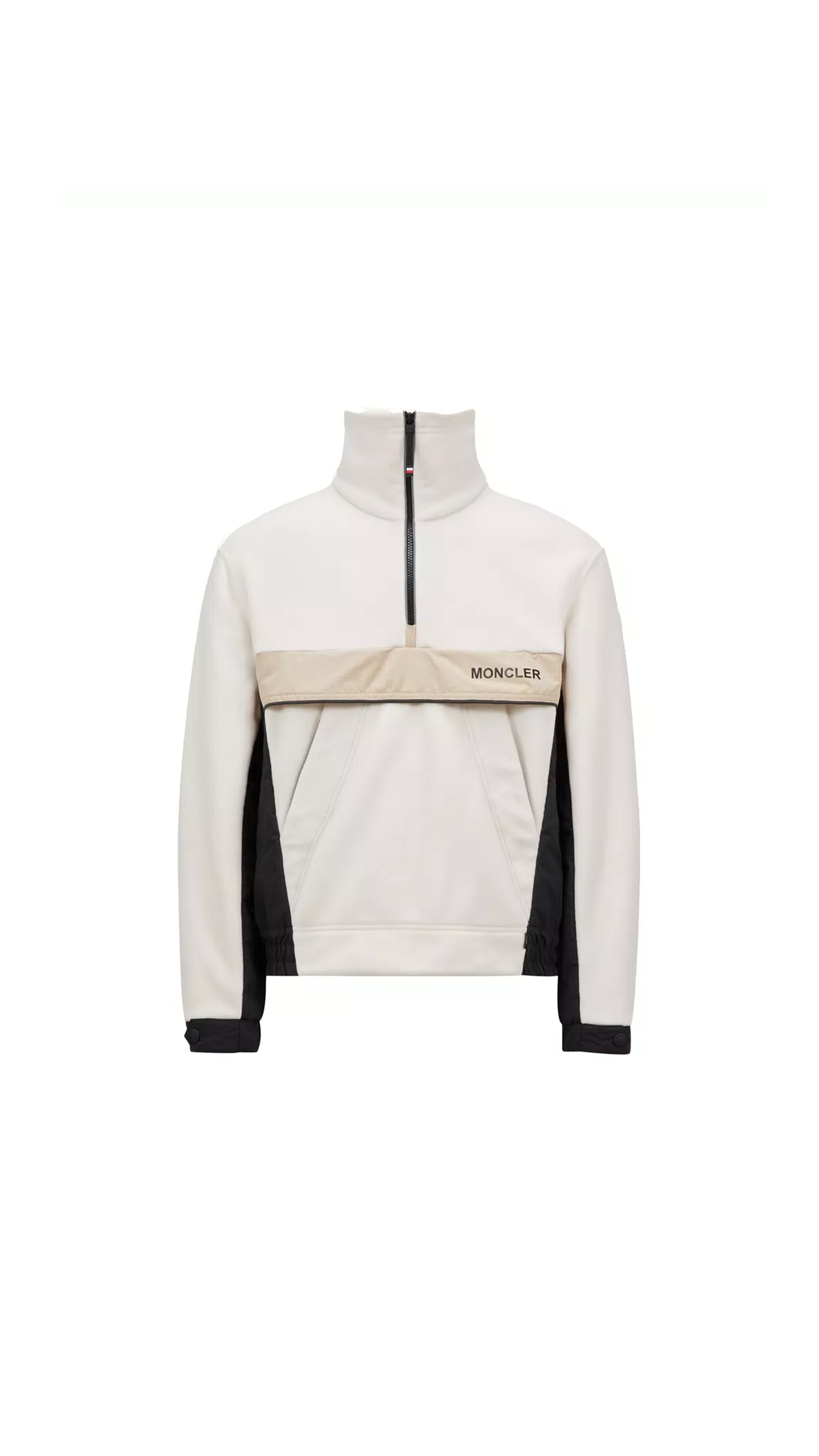 Polartec® Half Zip Sweatshirt - White Ivory