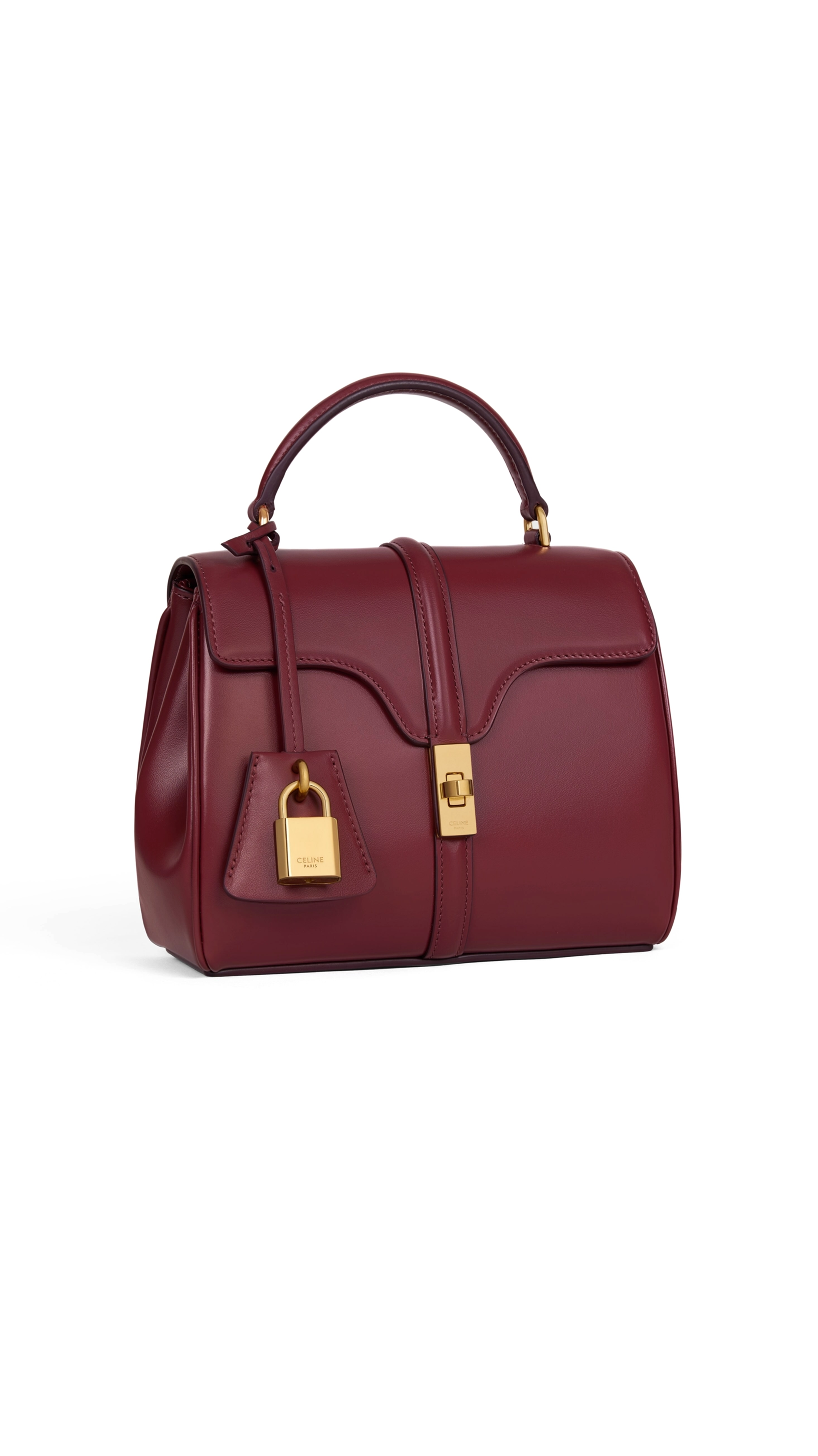 Mini 16 Bag in Satinated Calfskin - Light Burgundy