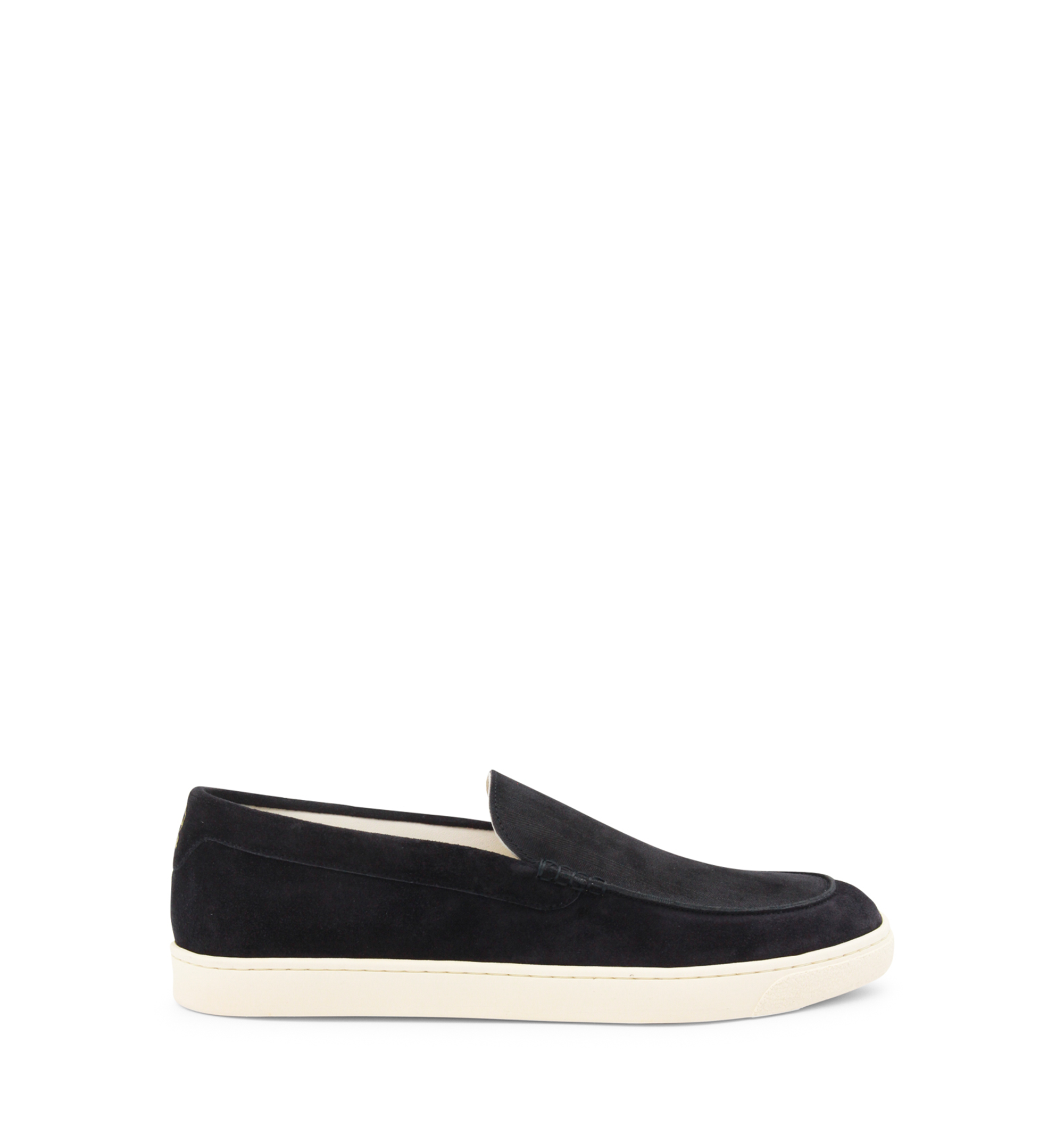 Chevron-Effect Suede Loafers