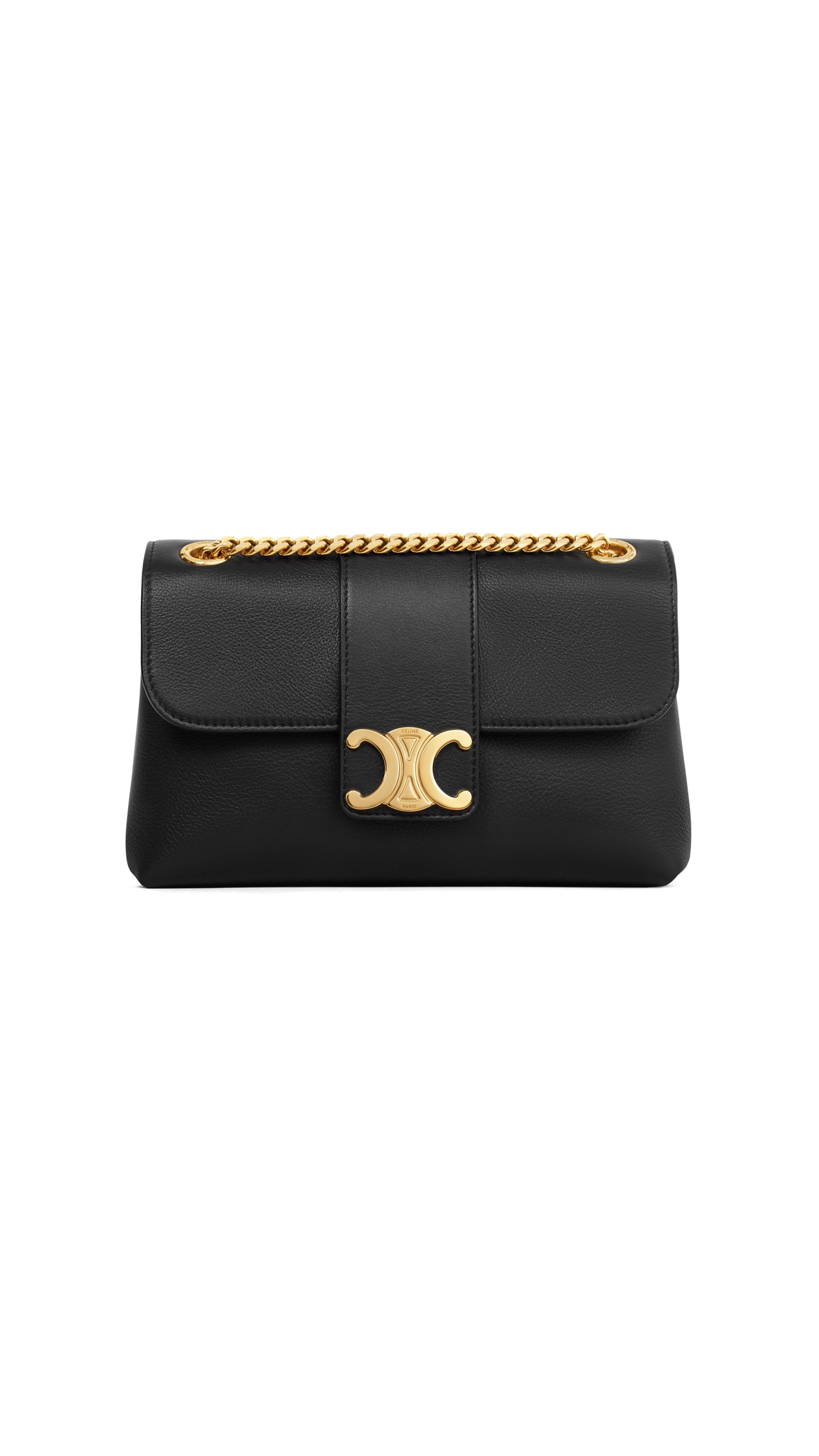 Teen Celine Victoire Bag in Supple Calfskin - Black