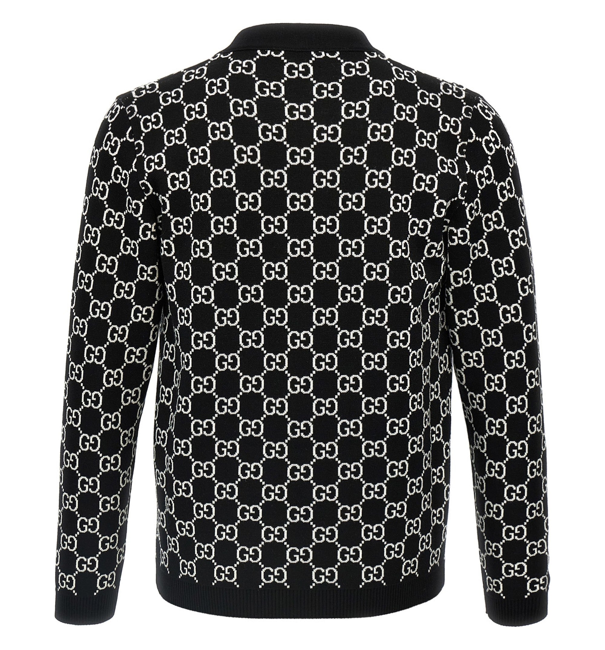 Reversible GG Wool Jacquard Cardigan
