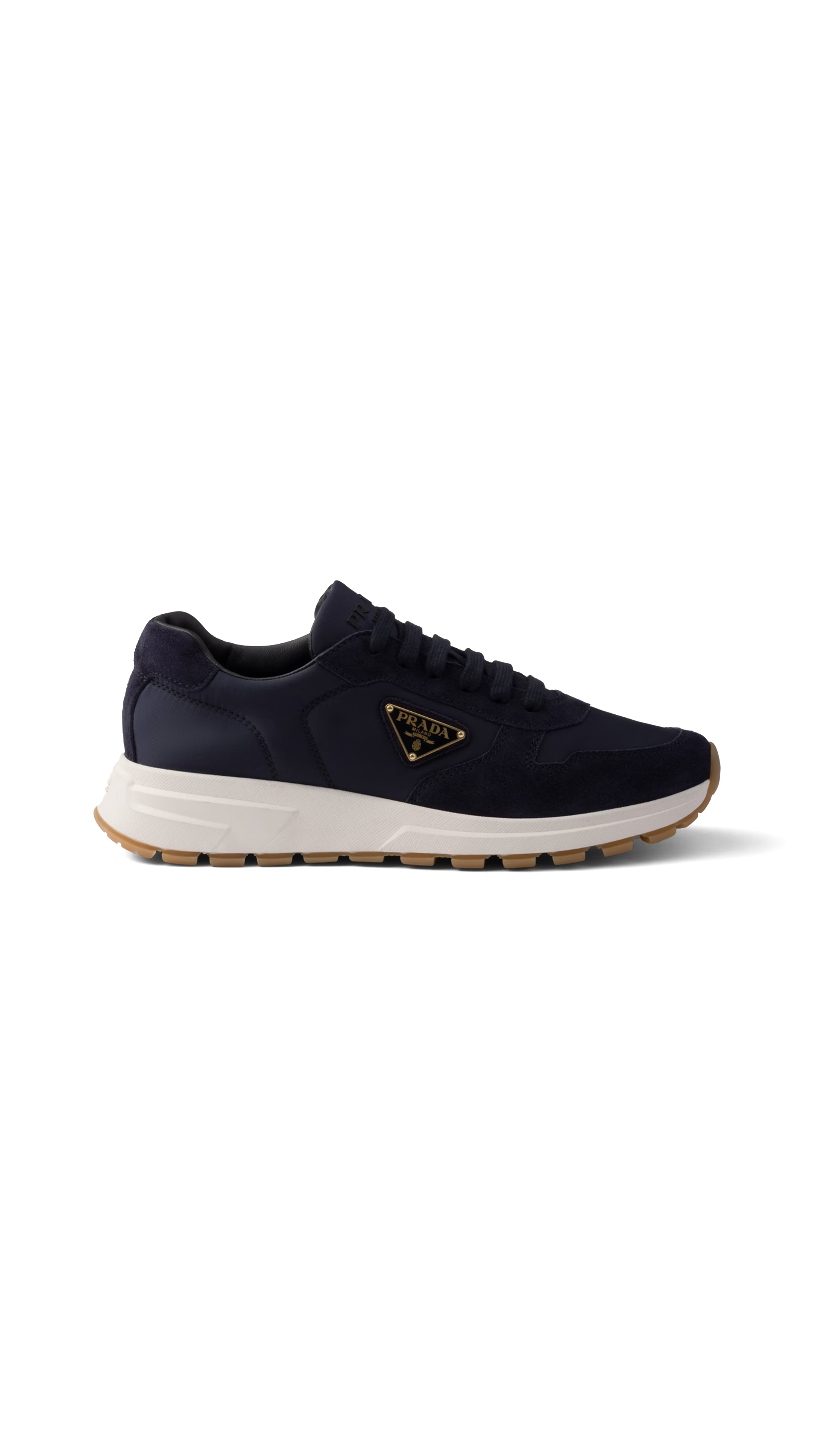 Prax 01 Re-Nylon and Suede Sneakers - Navy