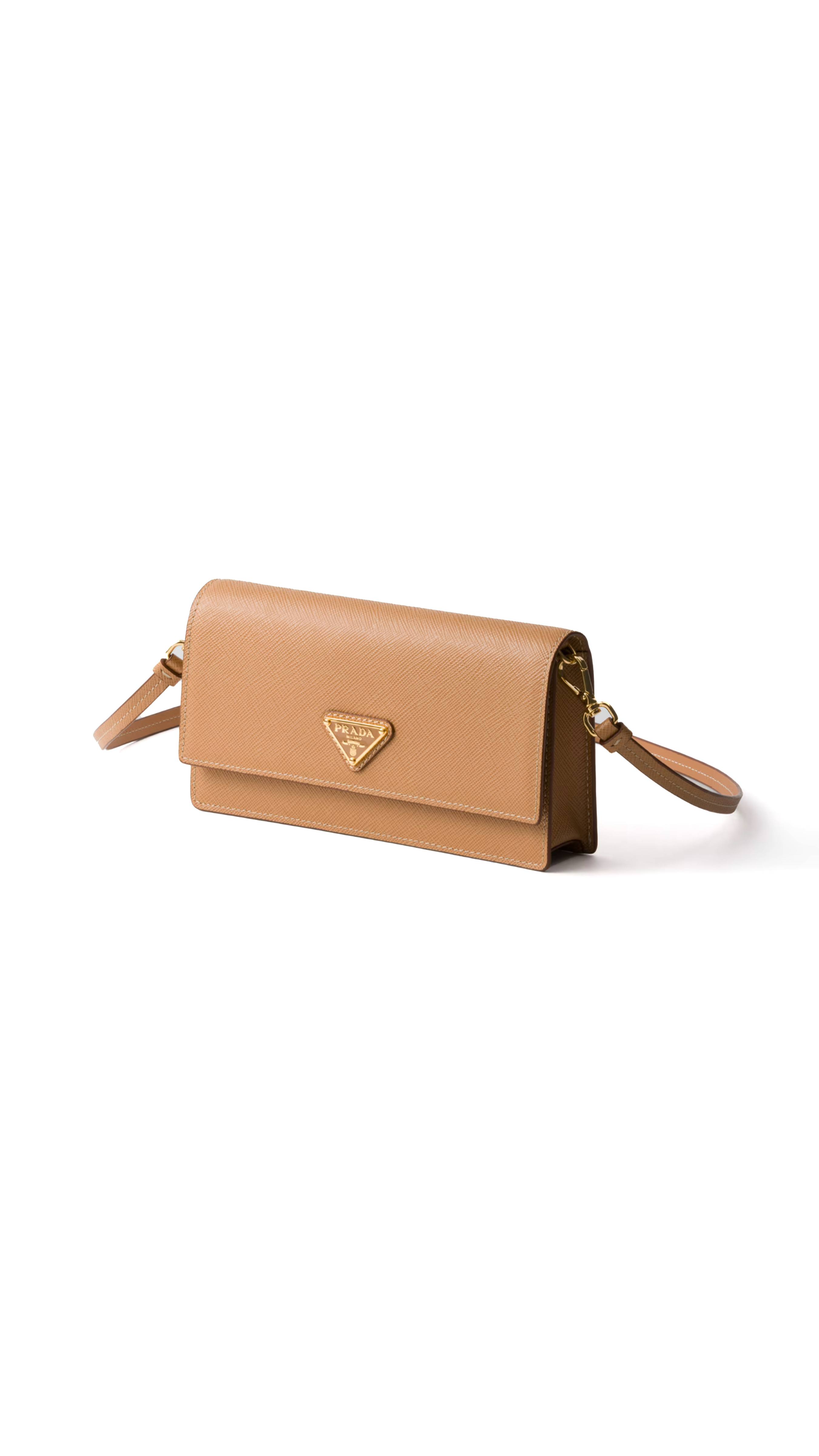 Saffiano Leather Mini-bag - Natural