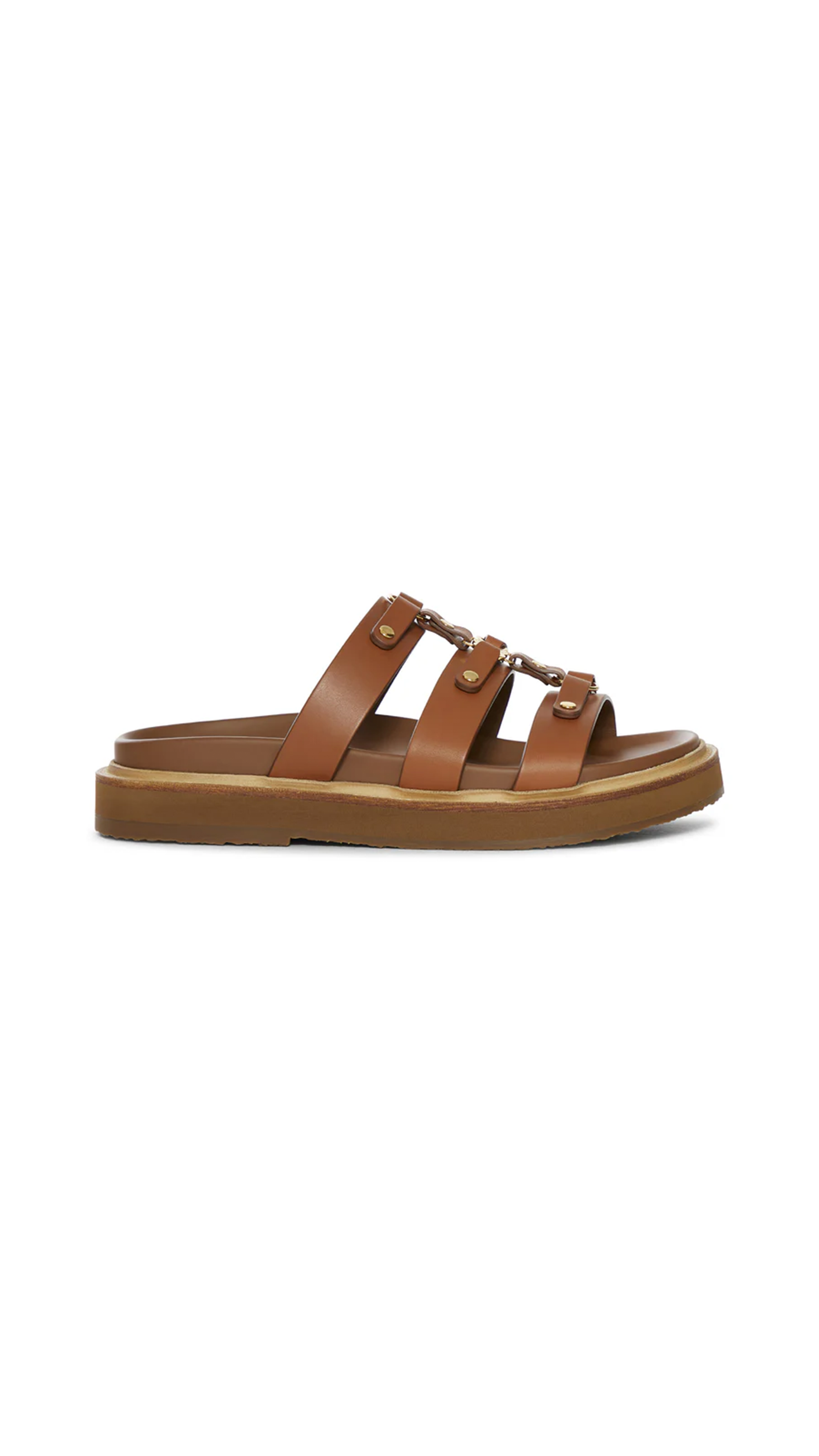 Tippi Triomphe Calfskin Mule - Tan