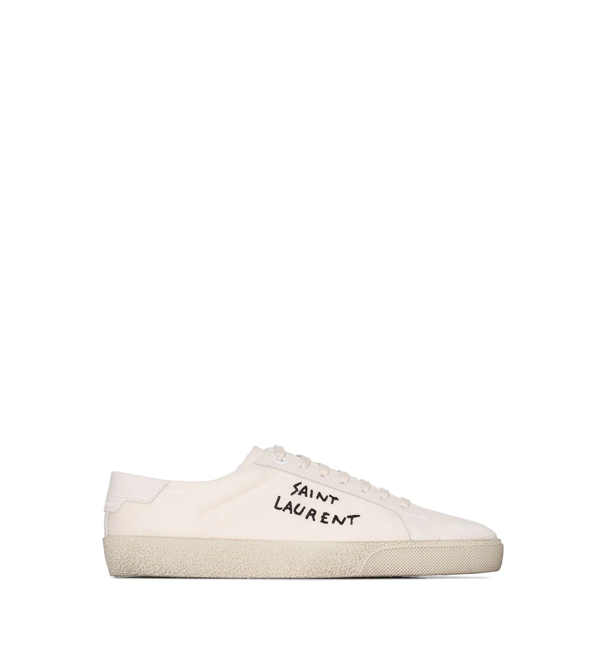 Court Classic SL/06 Embroidered Sneakers in Canvas and Leather