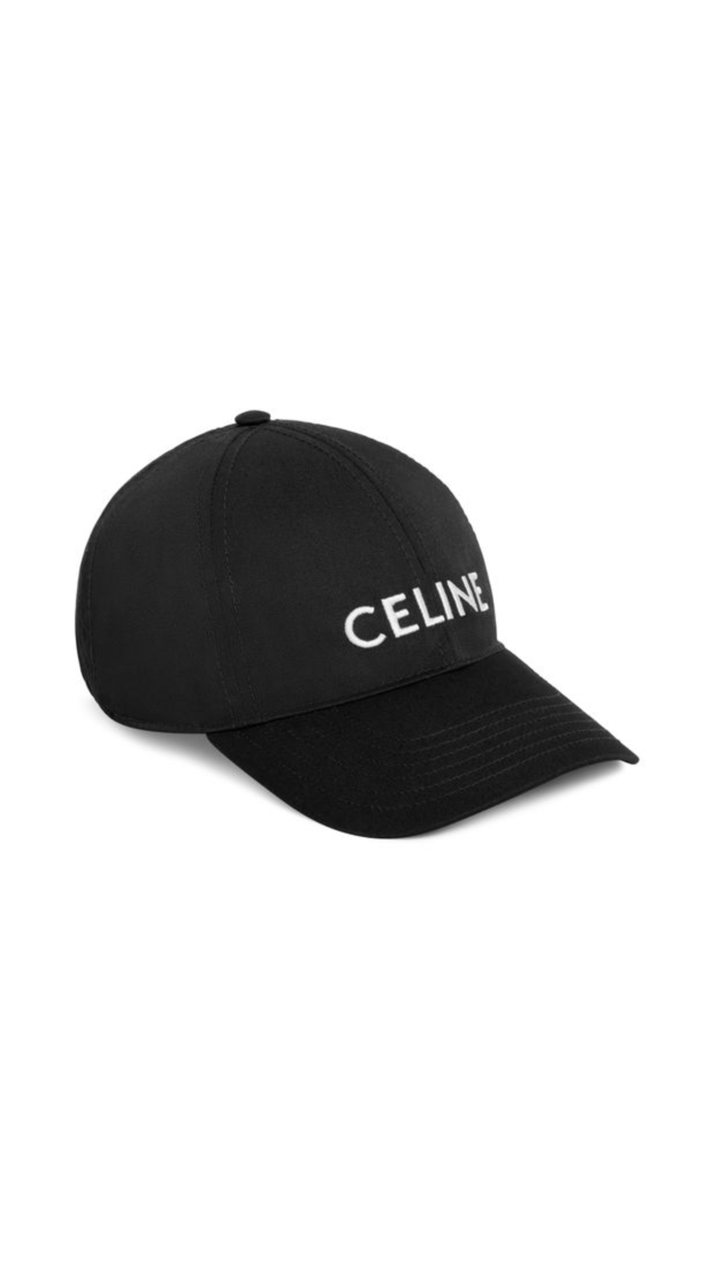 Celine Baseball Cap in Cotton - Black