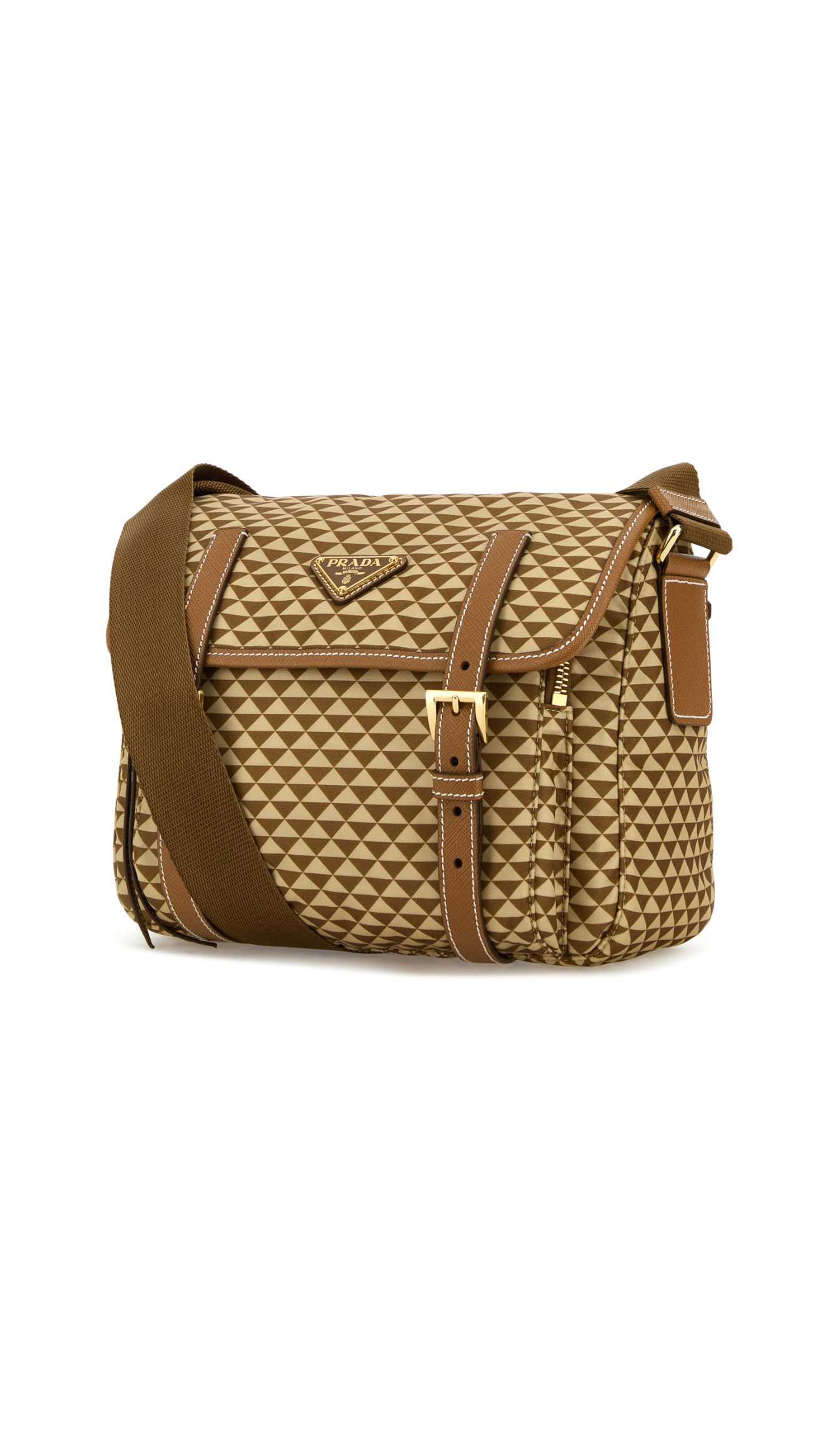 Symbole Nylon Shoulder Bag - Caramel