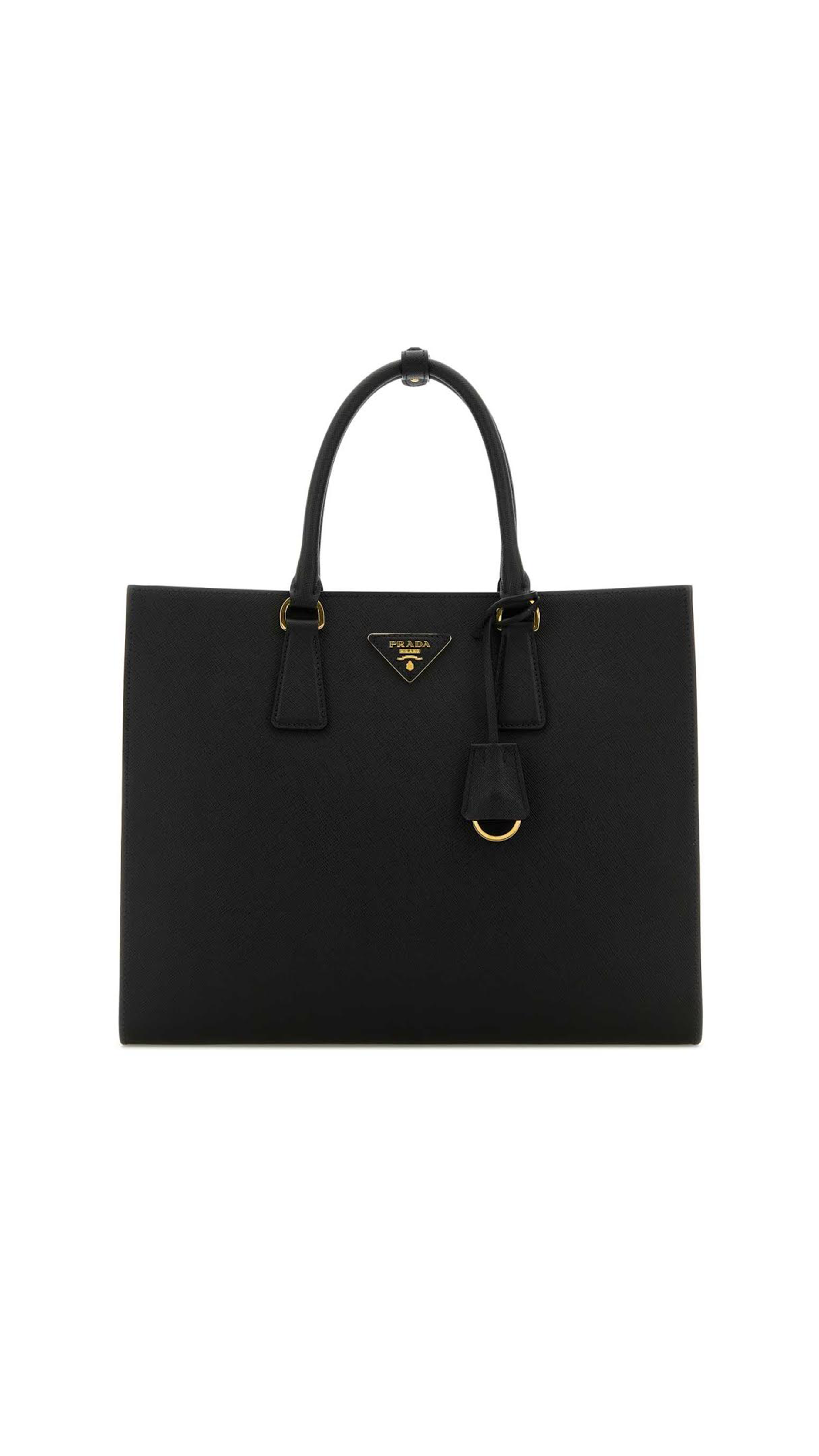 Saffiano Leather Tote - Black