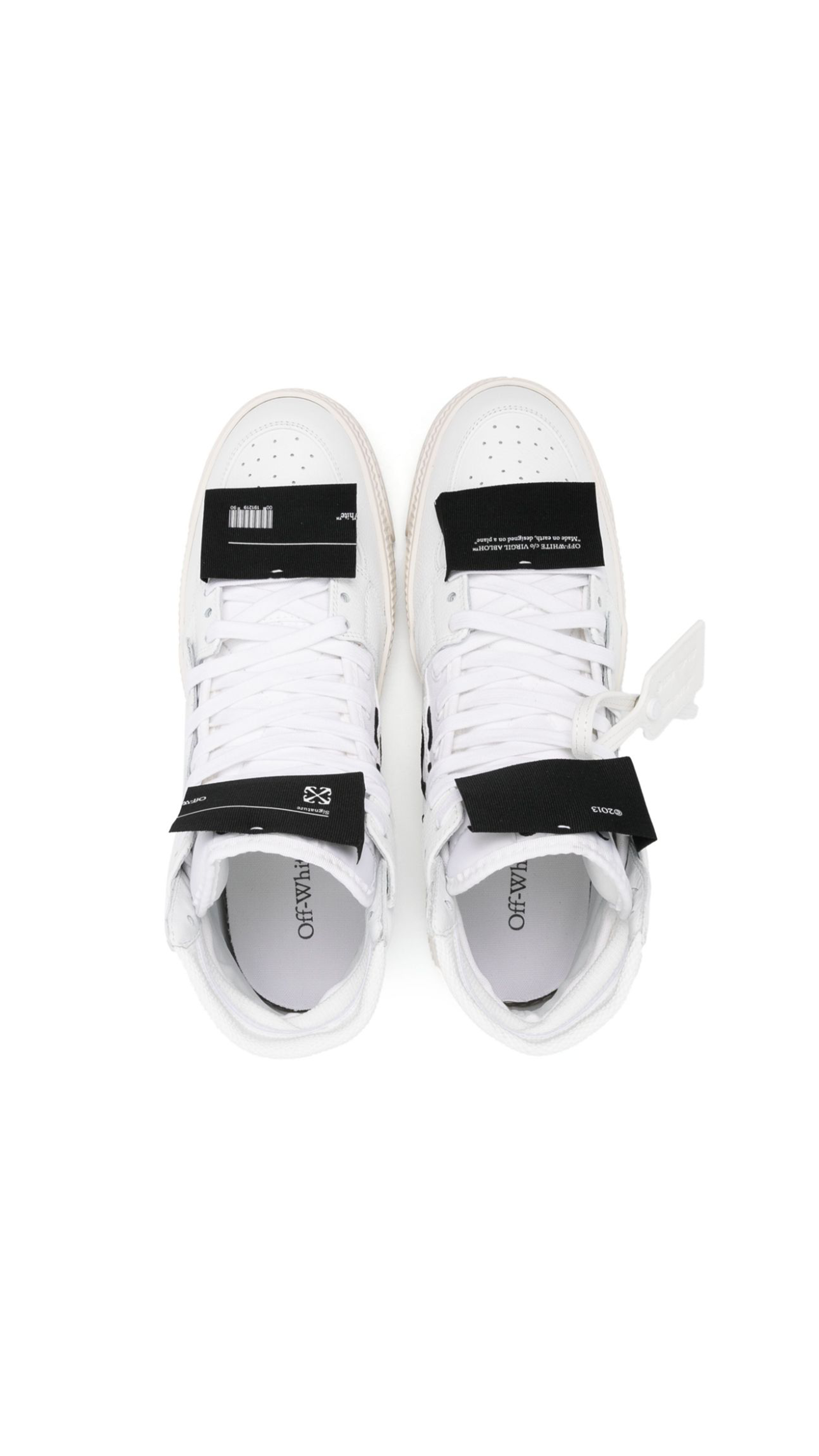 3.0 Off Court Leather Sneakers - White/Black