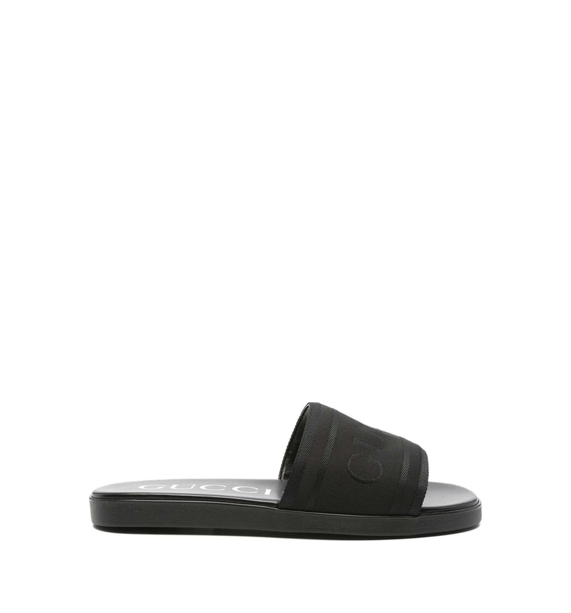 Slide sandal with tonal logo