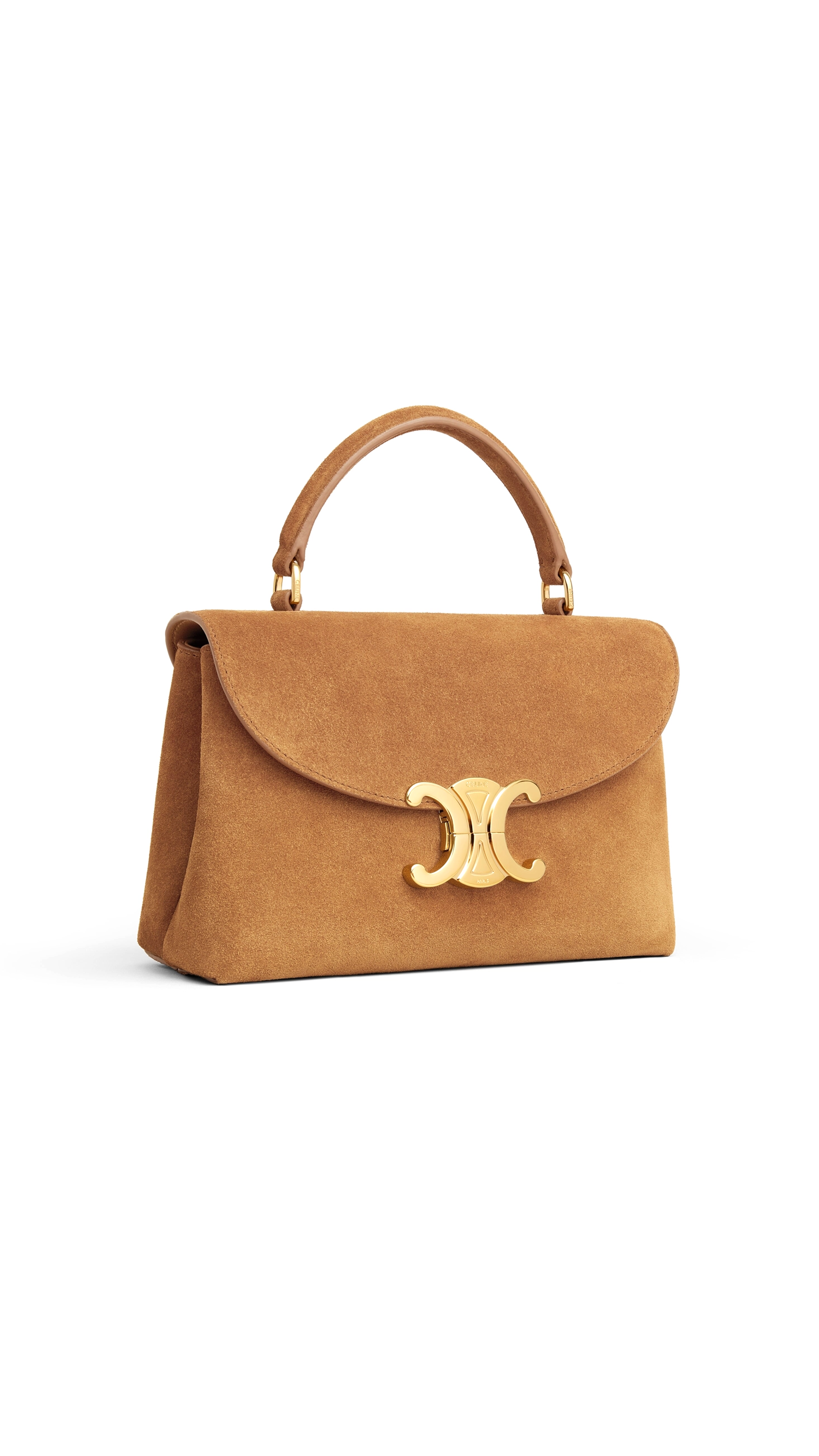 Teen Nino Bag in Suede Calfskin - Tobacco