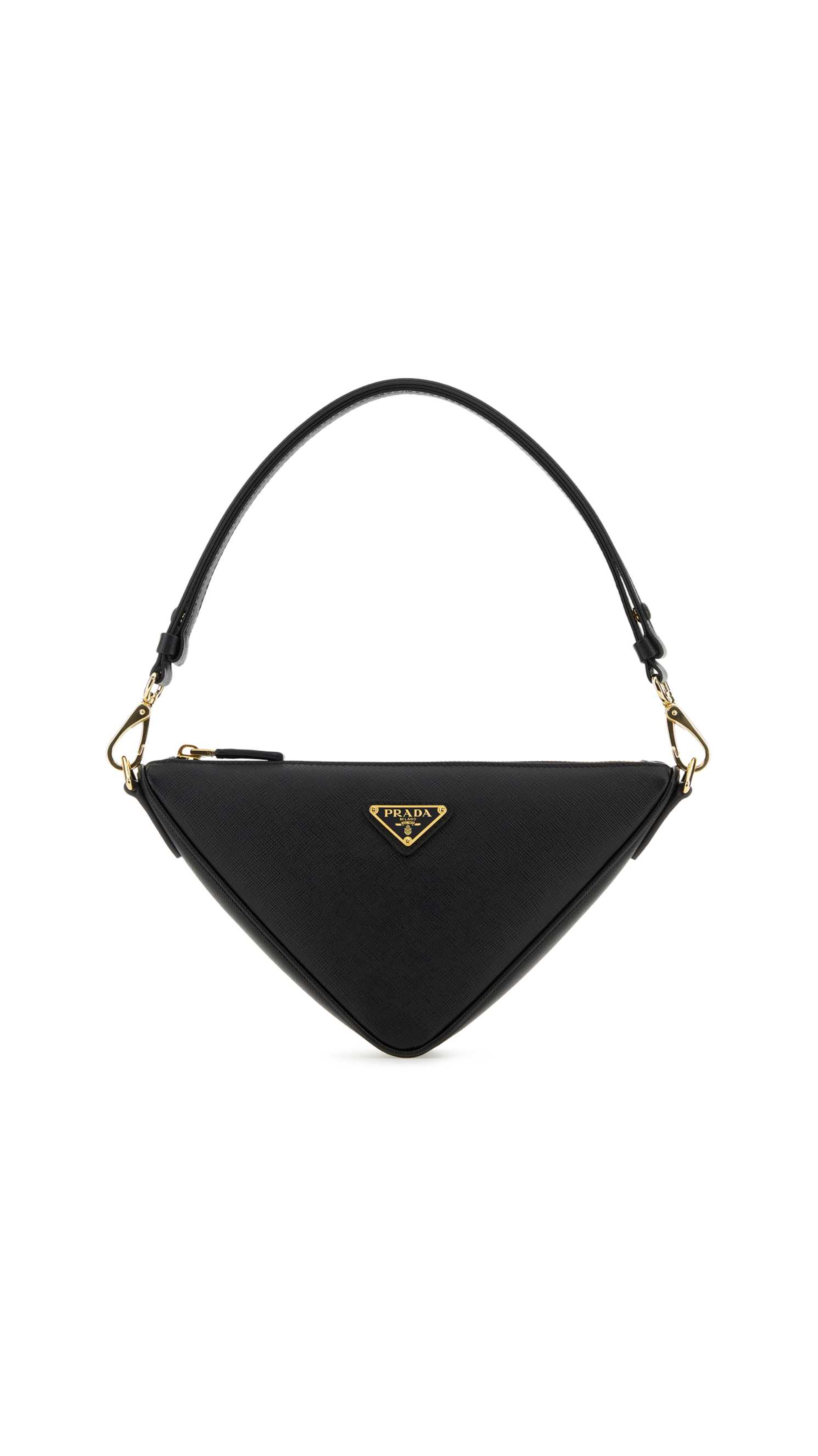 Saffiano Leather Mini Bag - Black