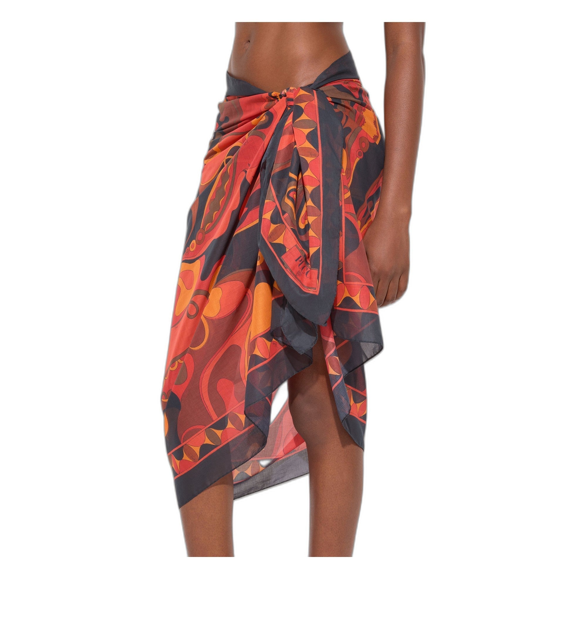 Orchidee Print Cotton Sarong