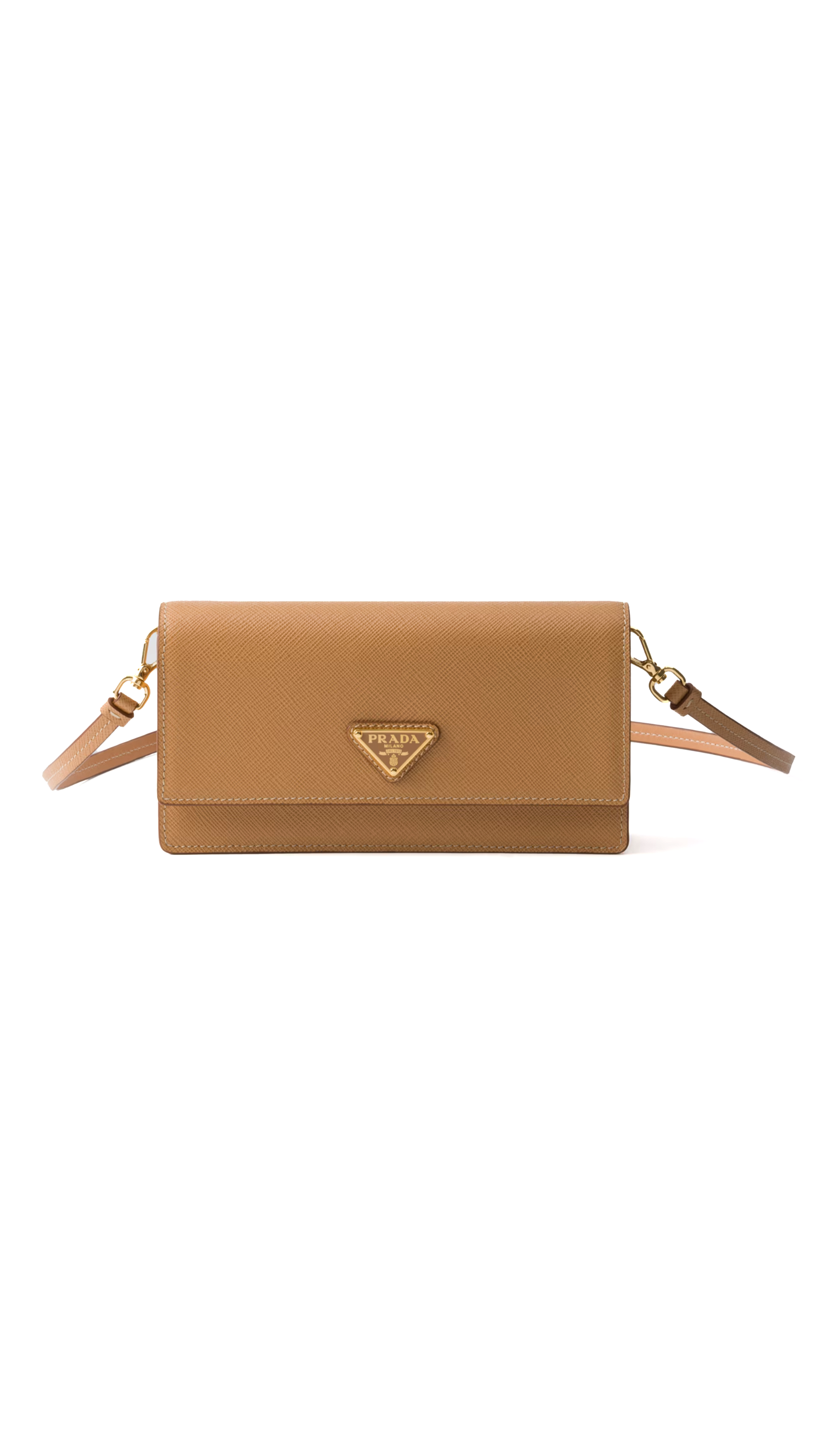 Saffiano Leather Mini-bag - Natural