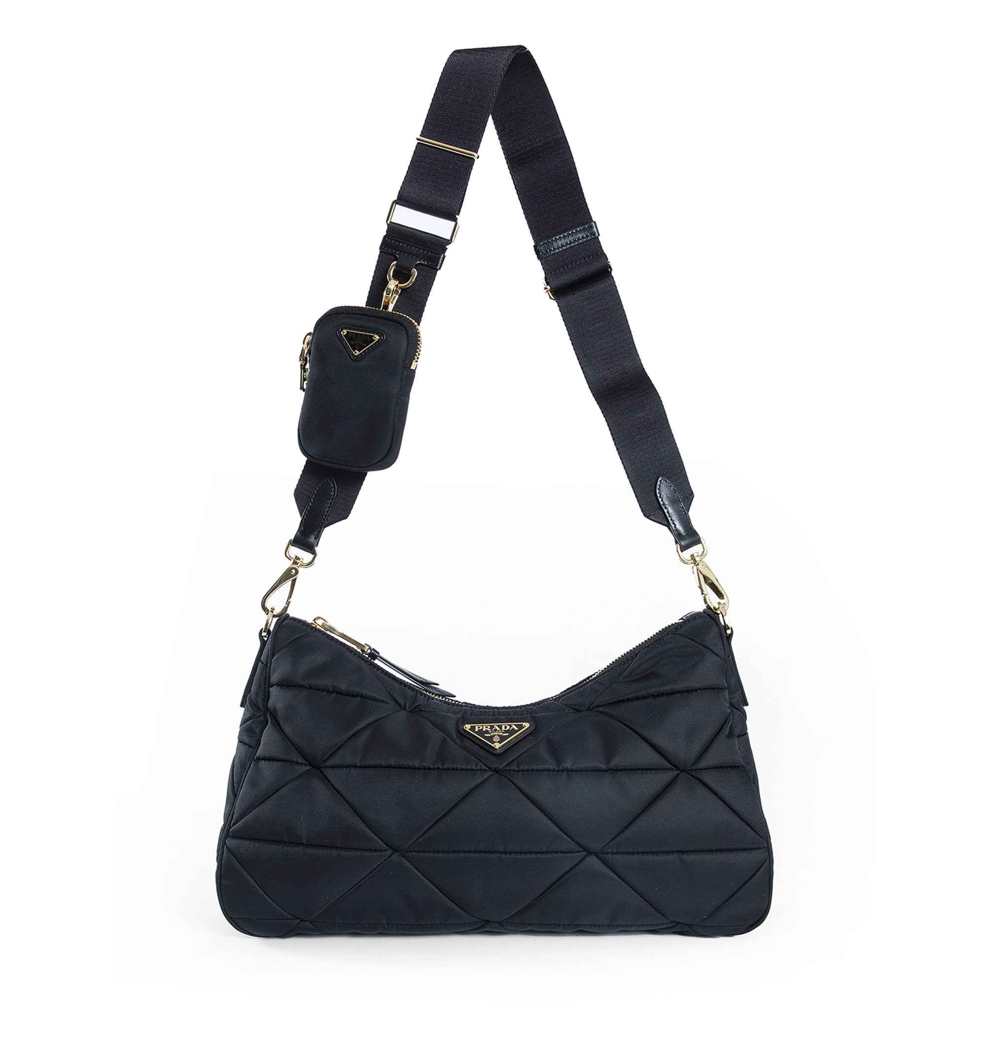 Large padded Re-Nylon bag