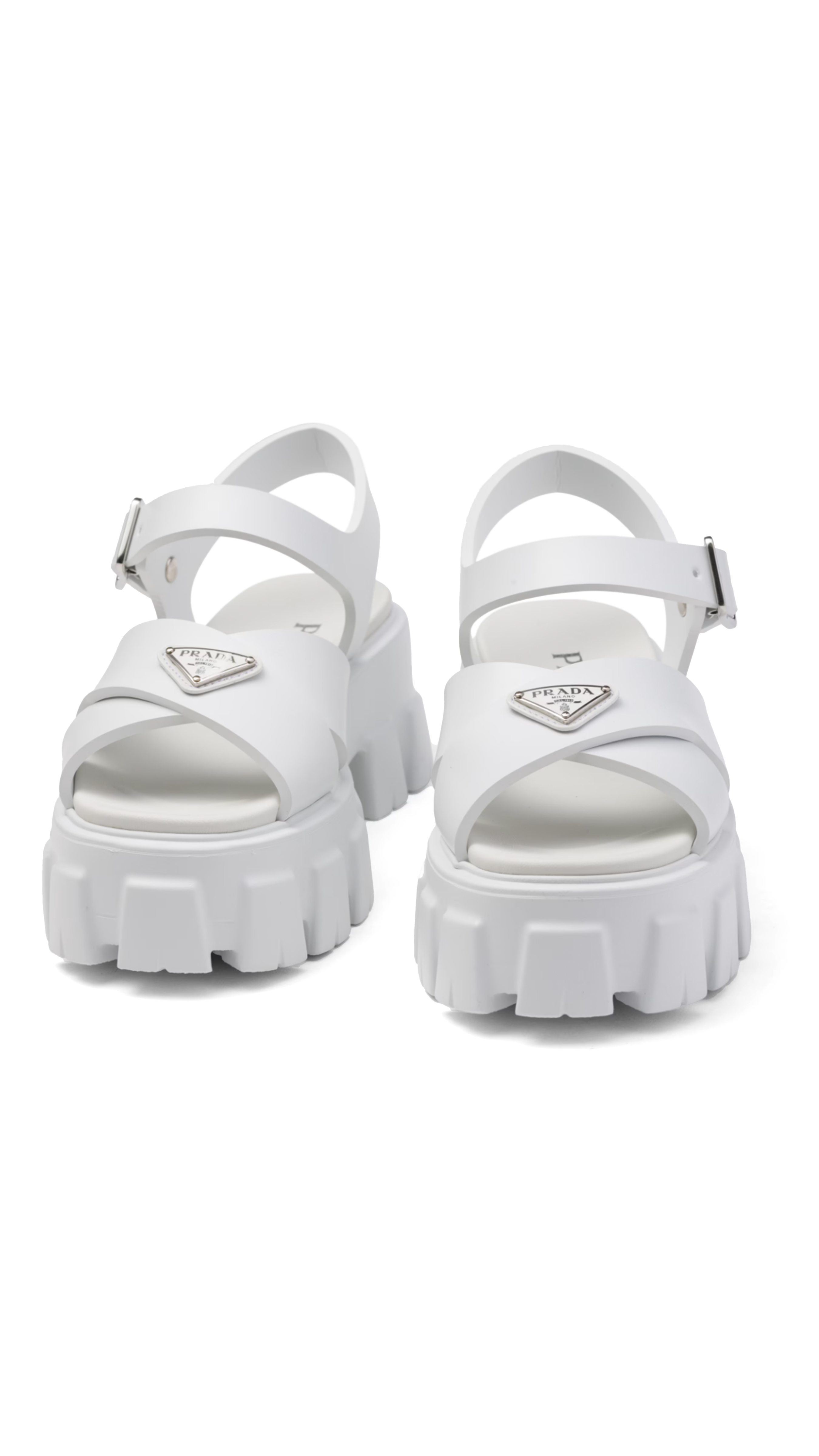 Monolith Rubber Sandals - White