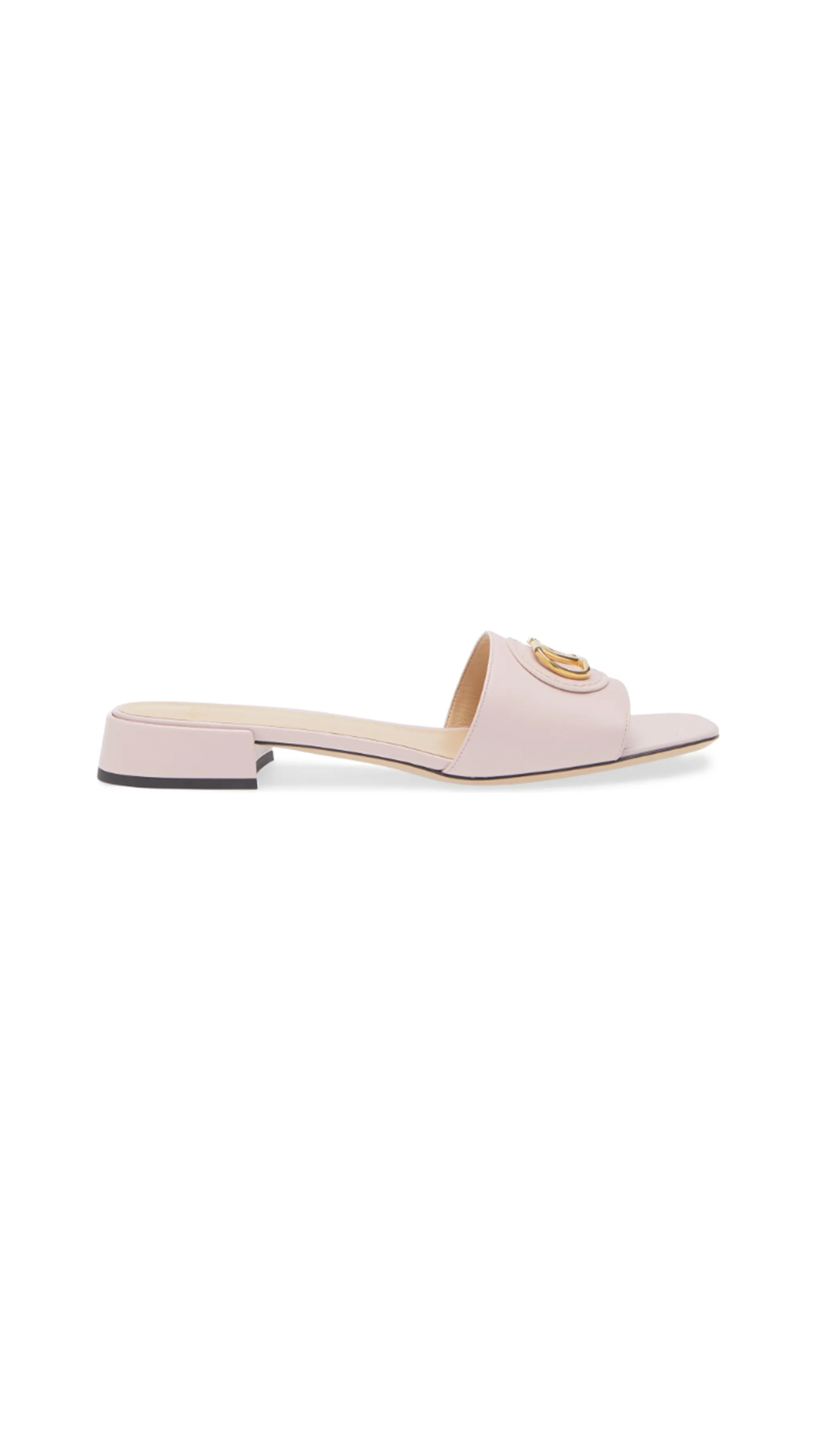 Vlogo Signature Slide Sandal Calfskin - Water Rose