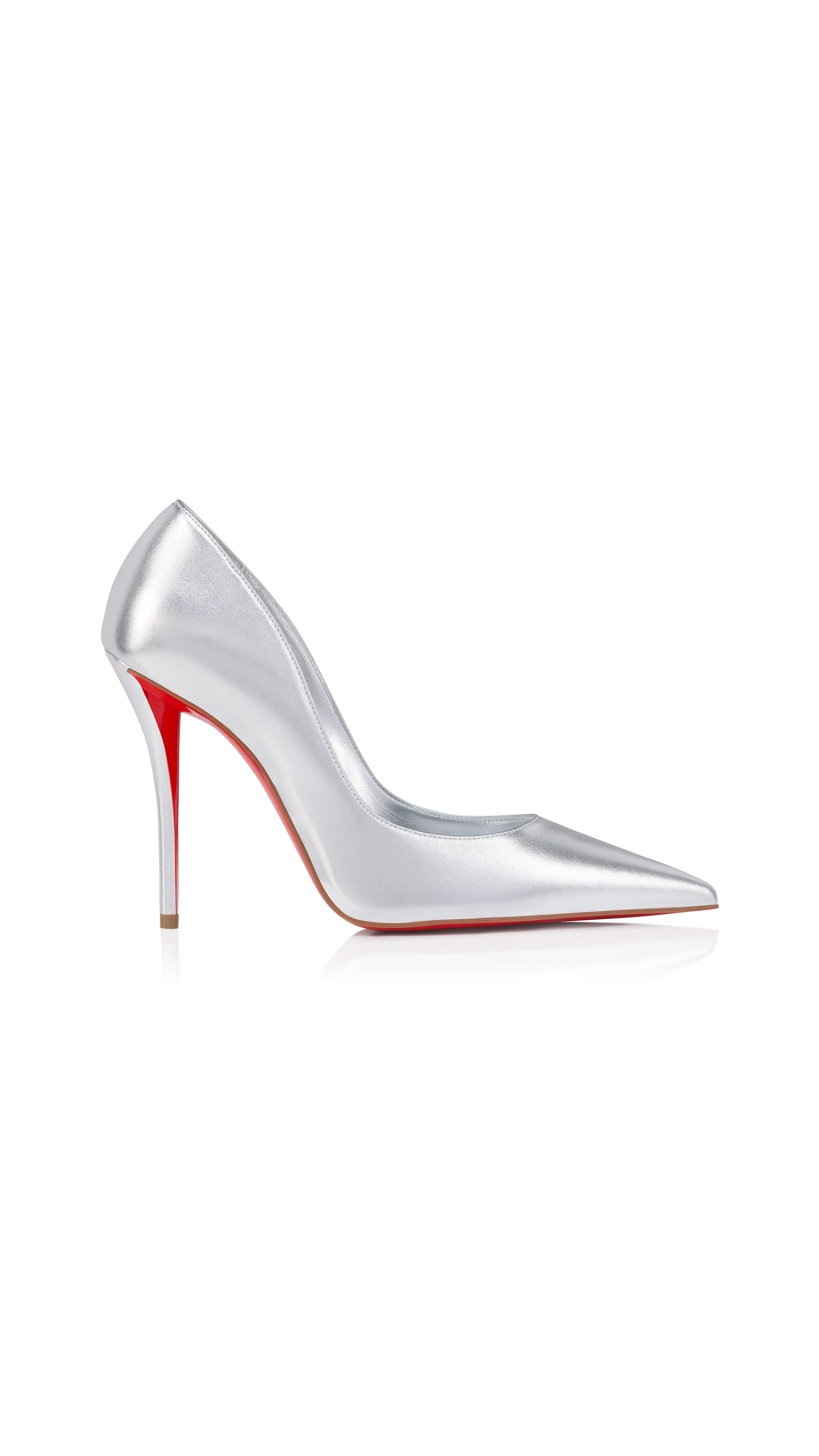 Miss Z Laminated Nappa Pump - Silver