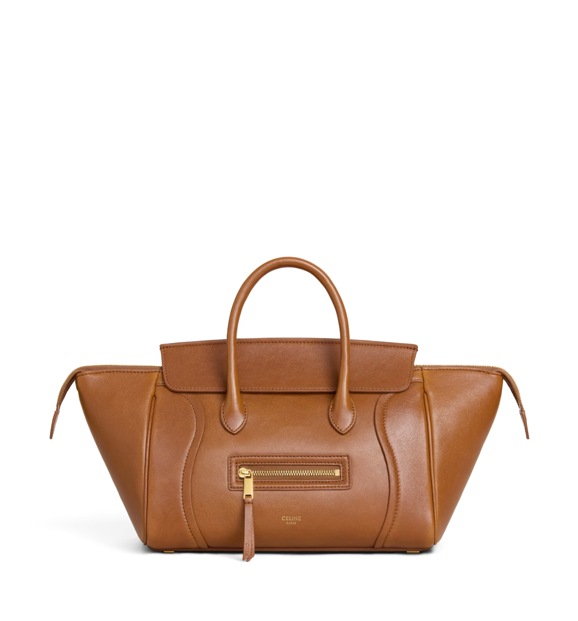 Small New Luggage in Supple Shiny Lambskin