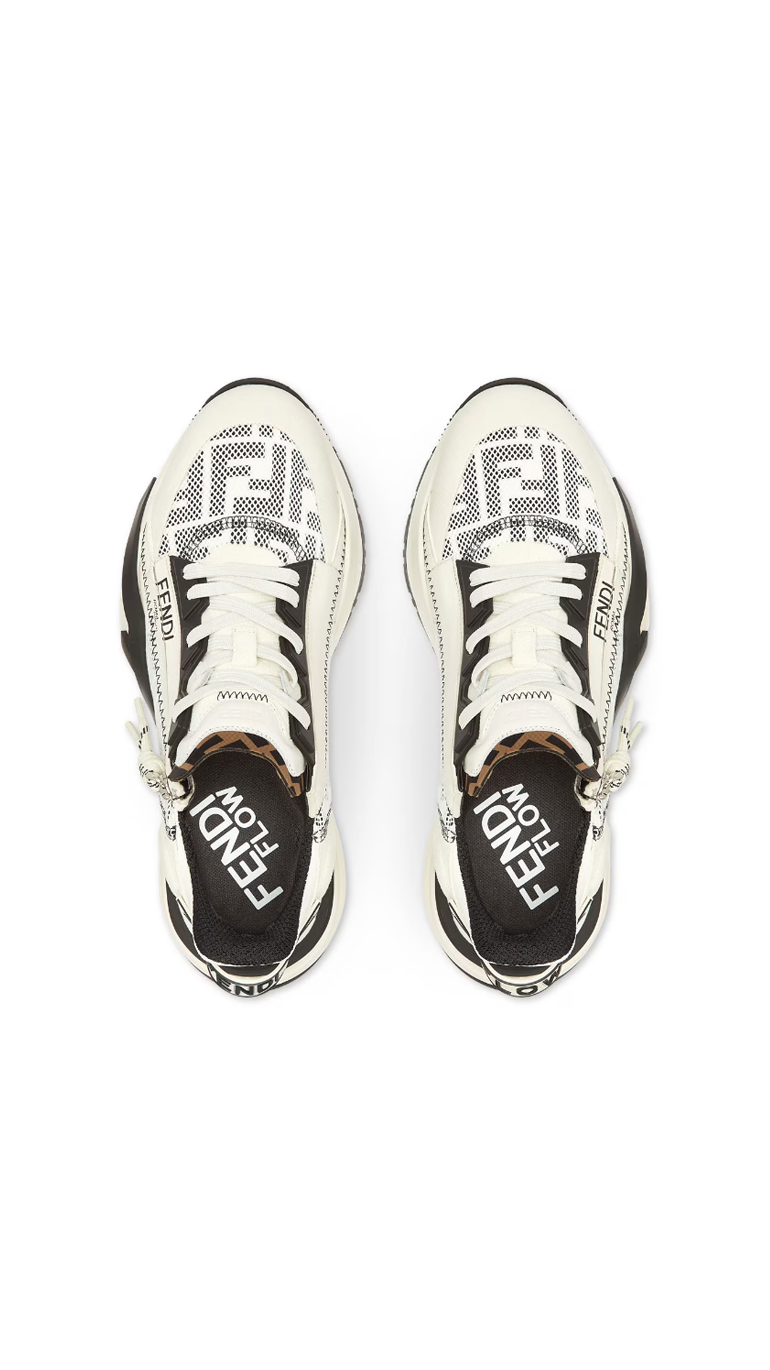 Fendi Flow Sneakers with FF Lycra® - White