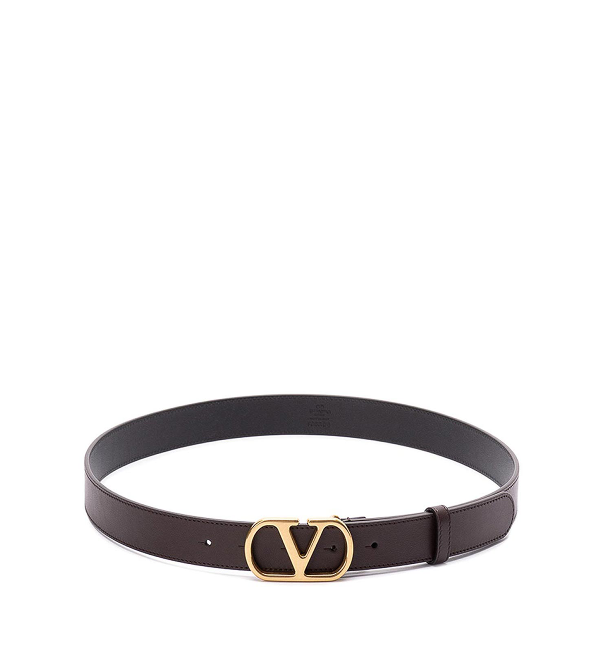 Vlogo Signature Reversible Shiny Calfskin Belt