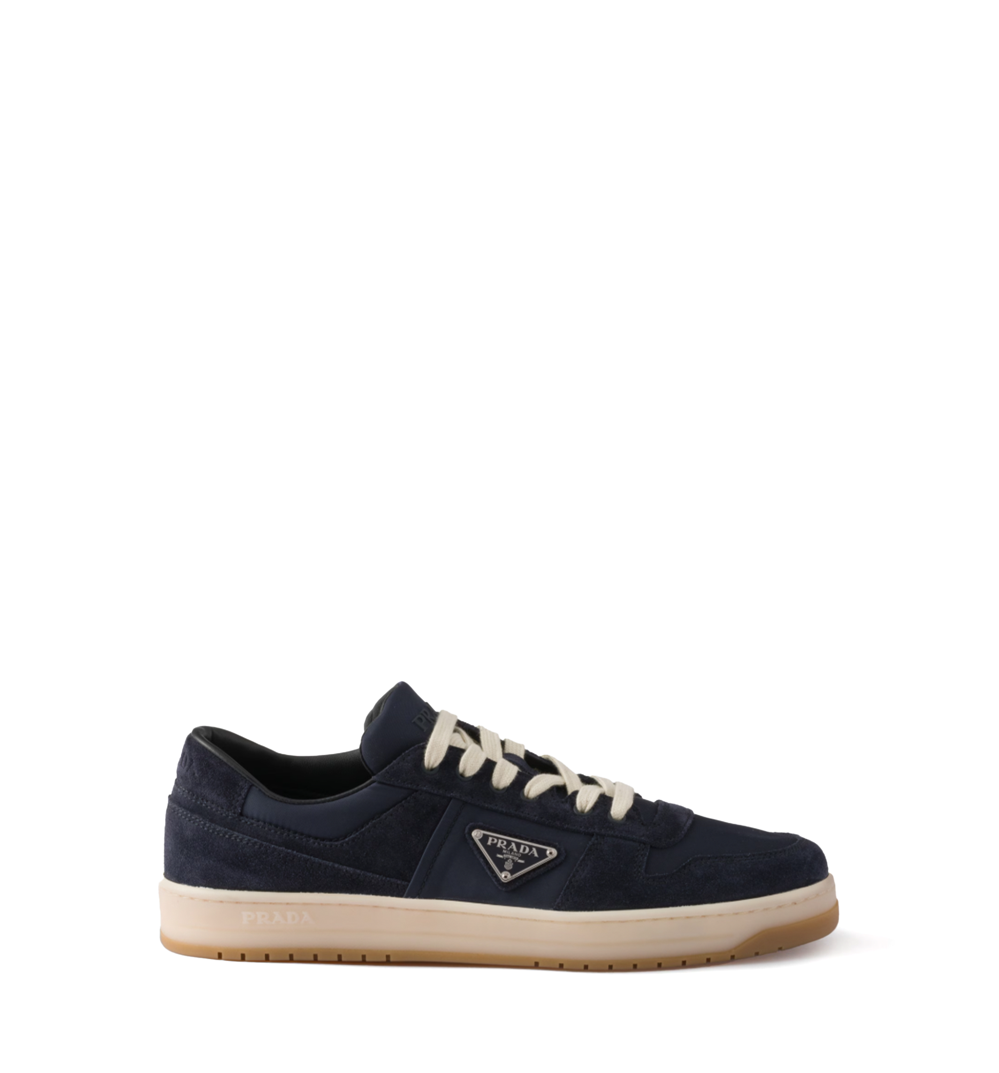 Downtown Re-Nylon and suede sneakers