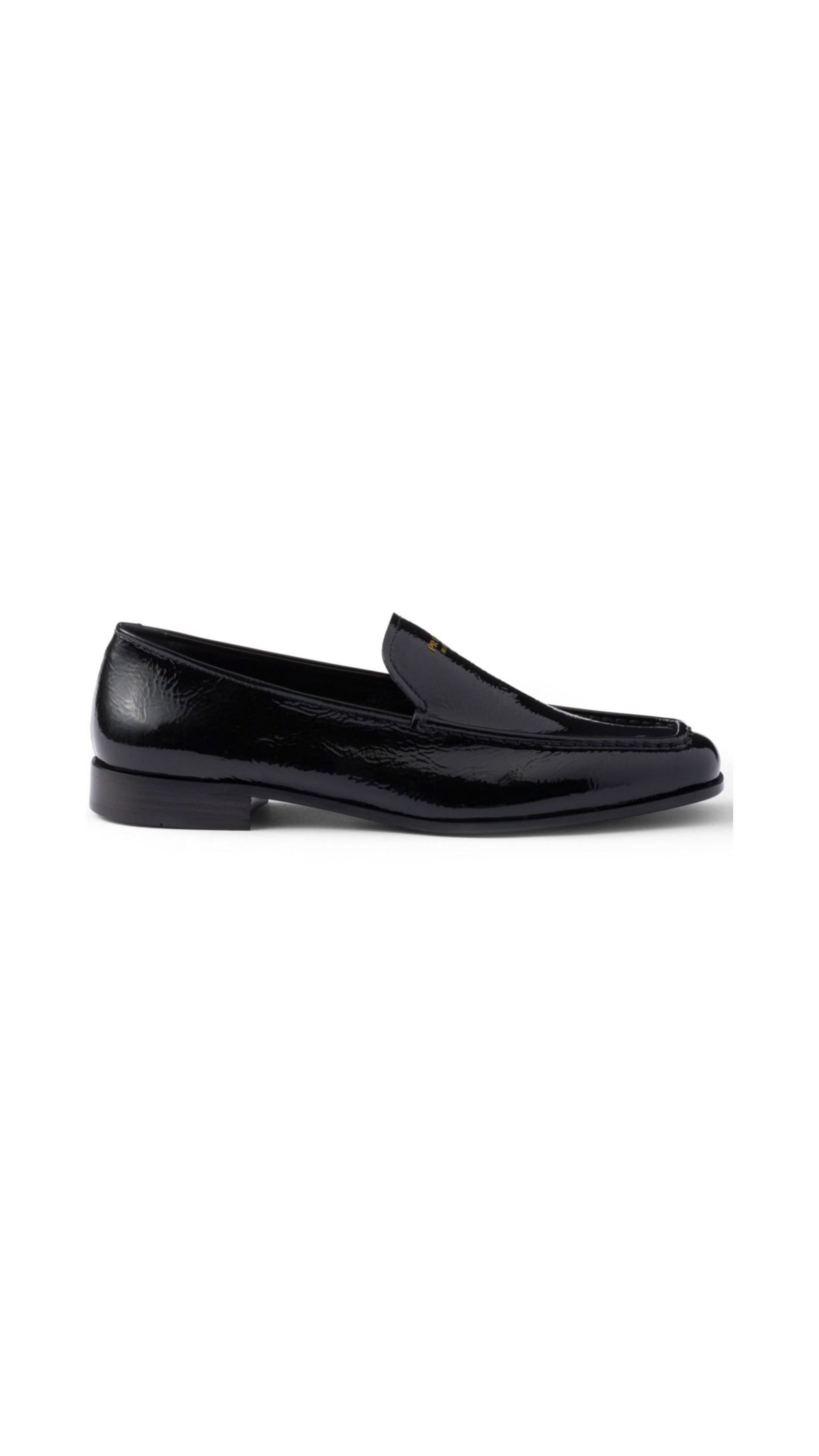 Patent Leather Slip-on Loafer - Black