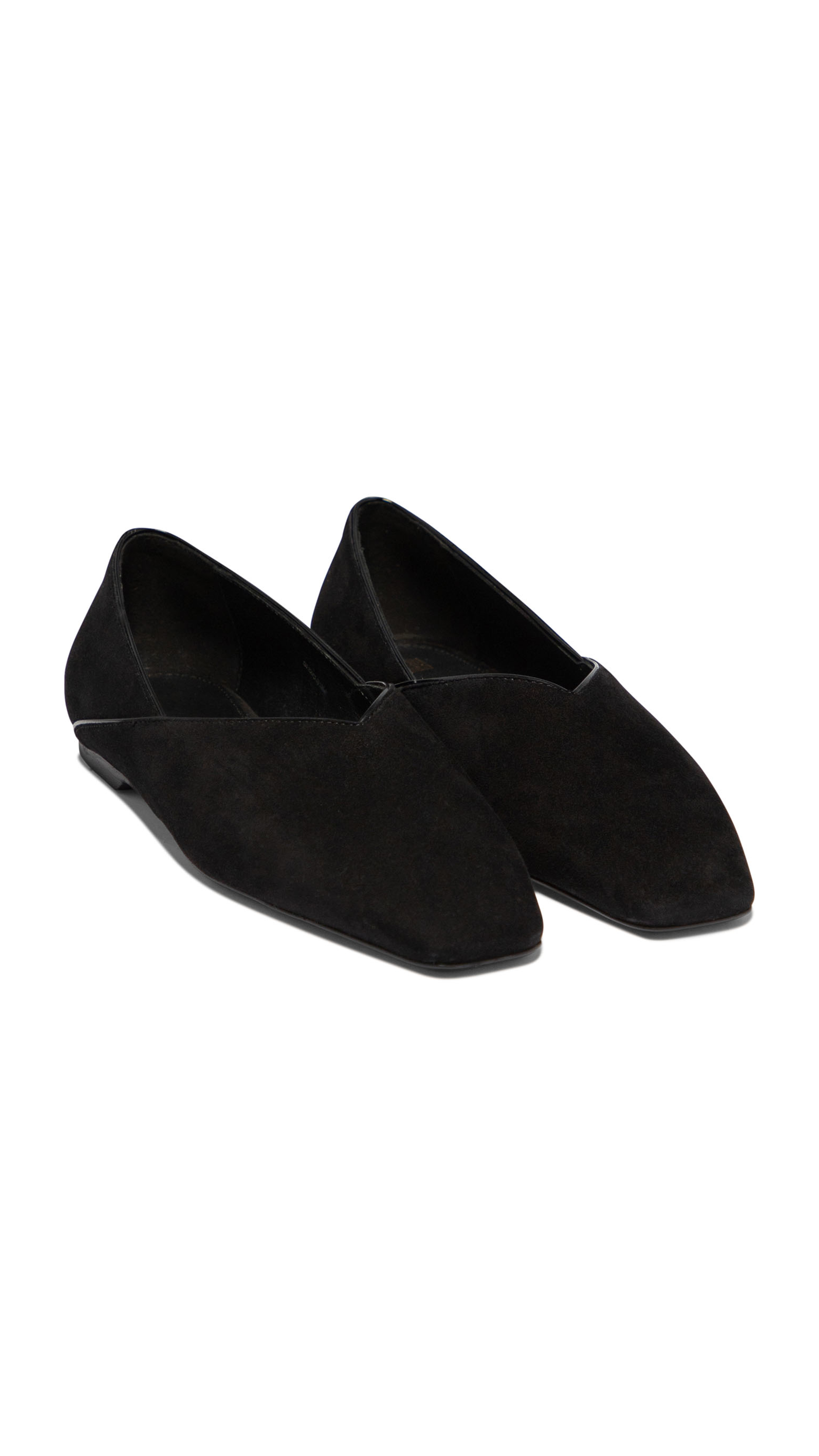 Everyday Suede Flats - Black