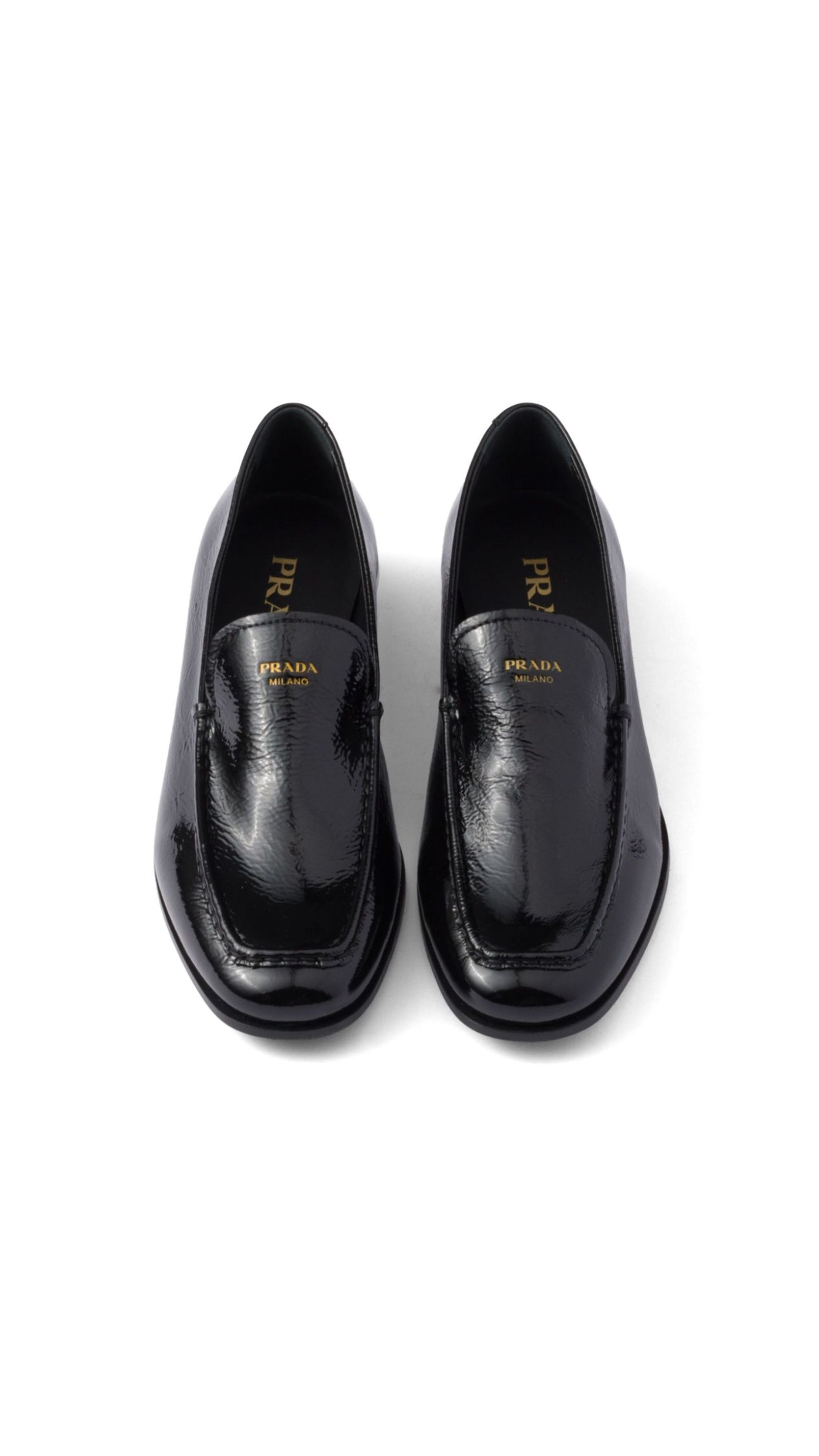 Patent Leather Slip-on Loafer - Black