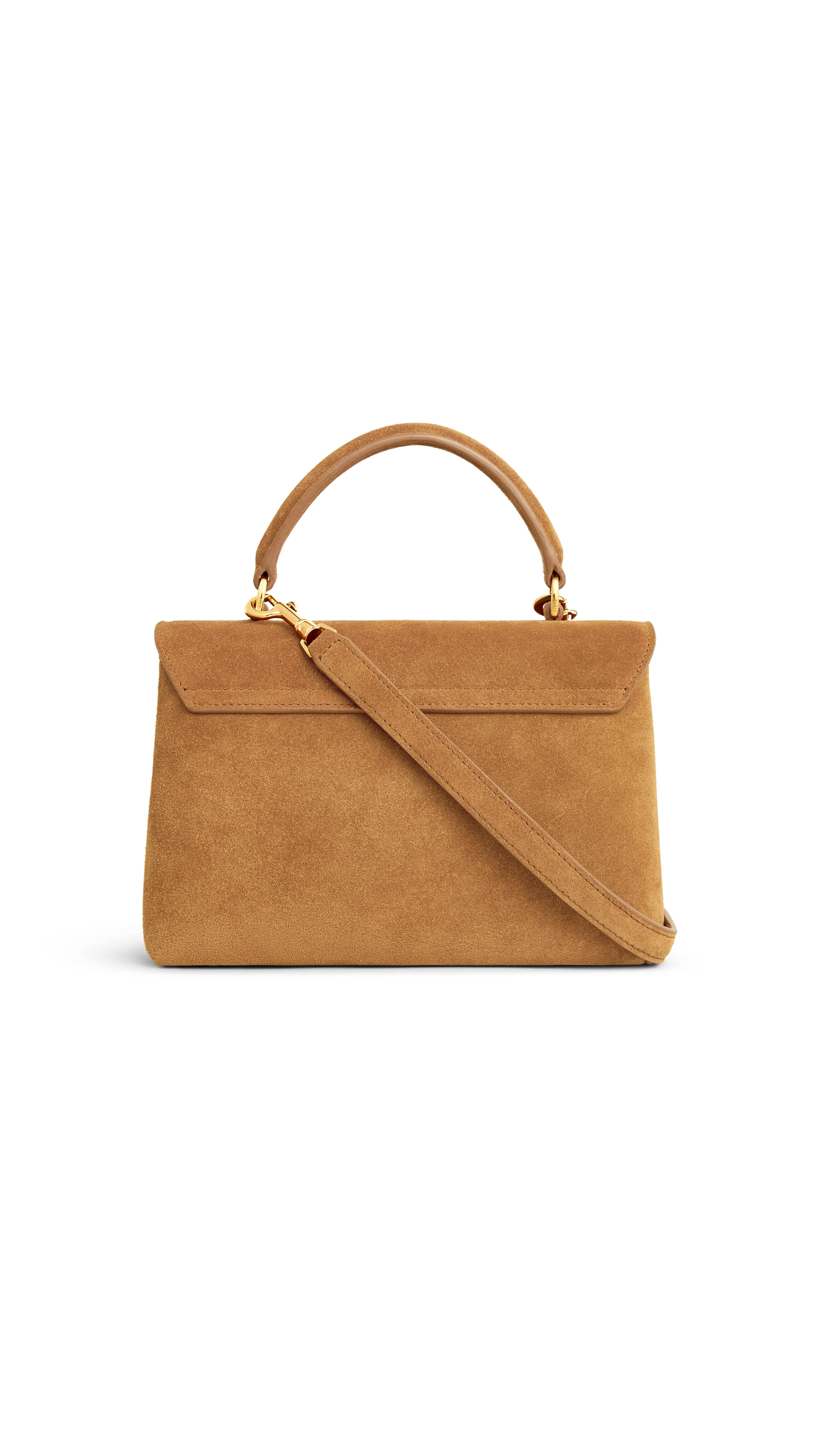 Teen Nino Bag in Suede Calfskin - Tobacco