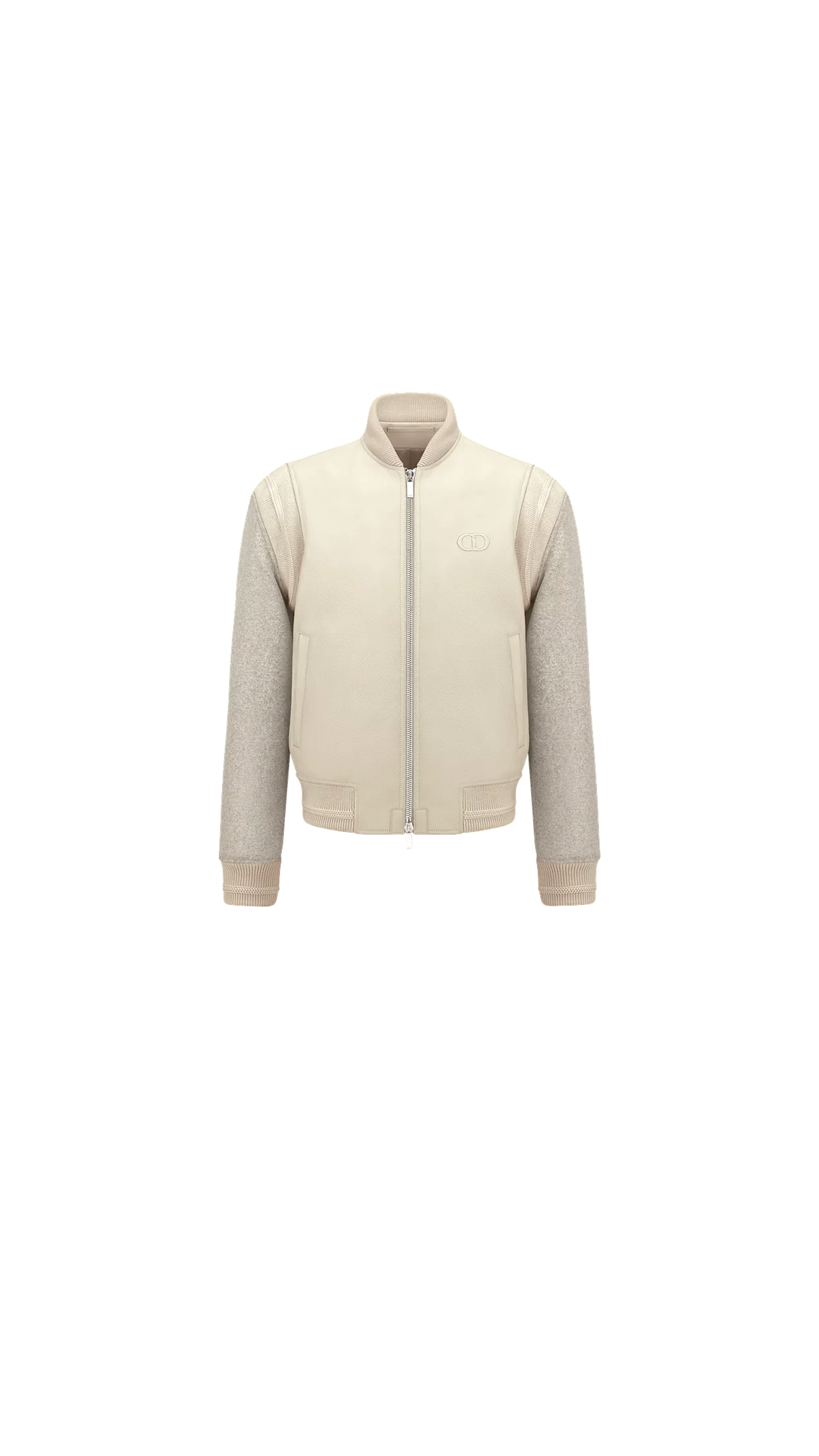 "Cd Icon" College Style Jacket - Beige