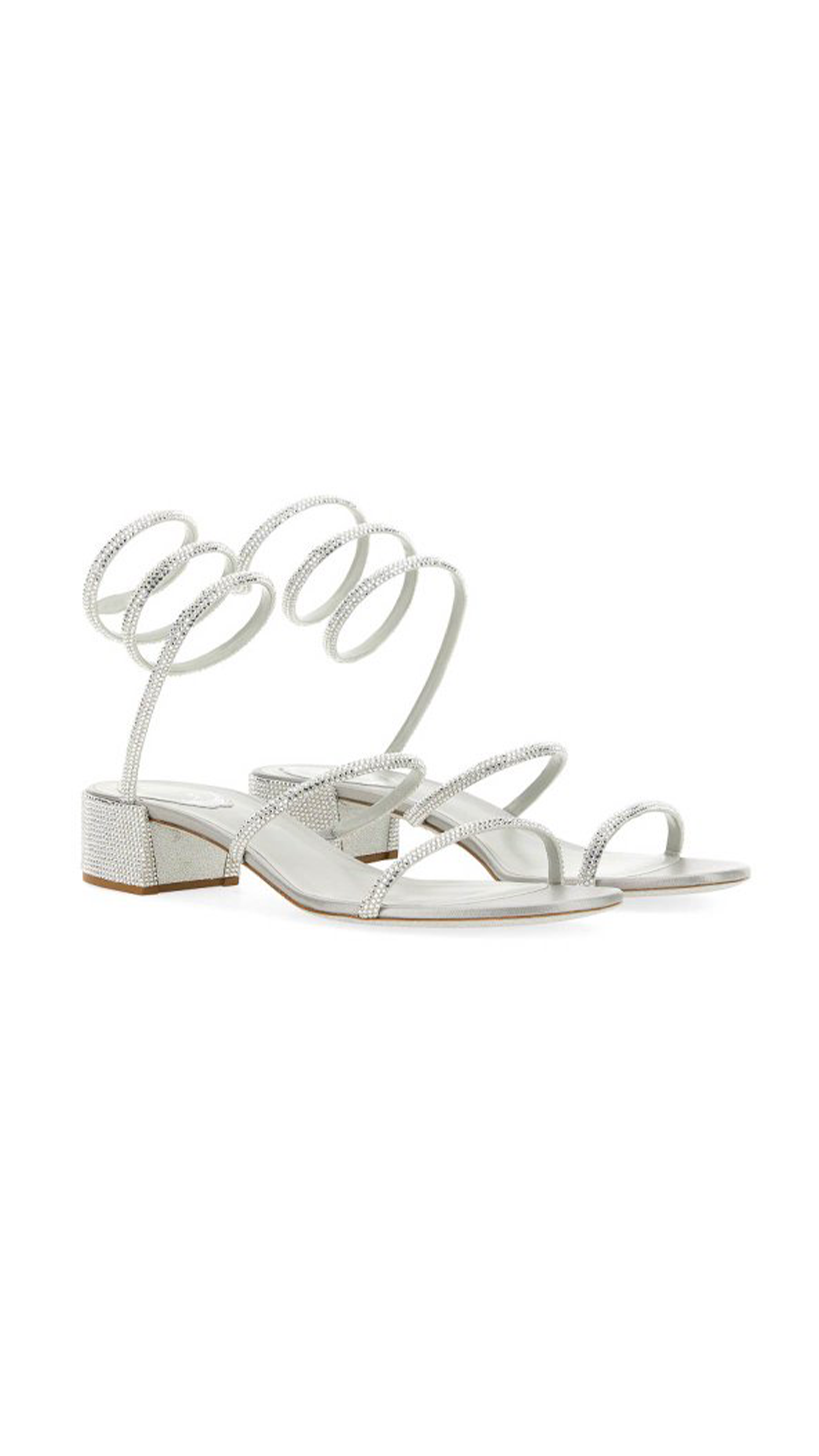 Cleo Crystal Sandal 40 - Light silver