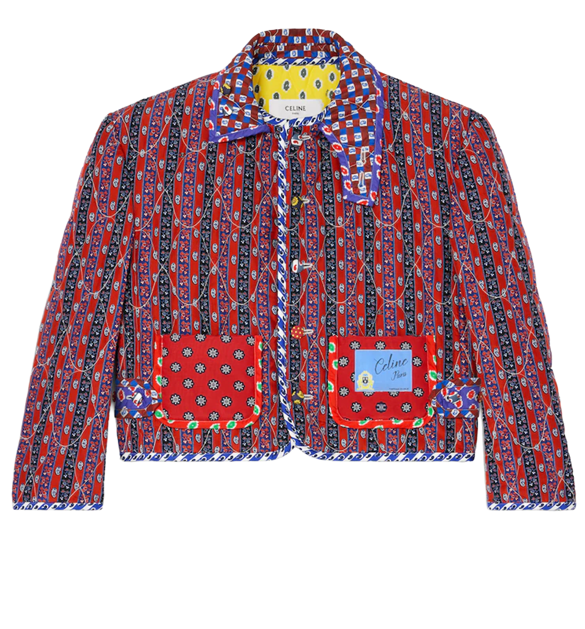 Patchwork Jacket In Silk And Cotton