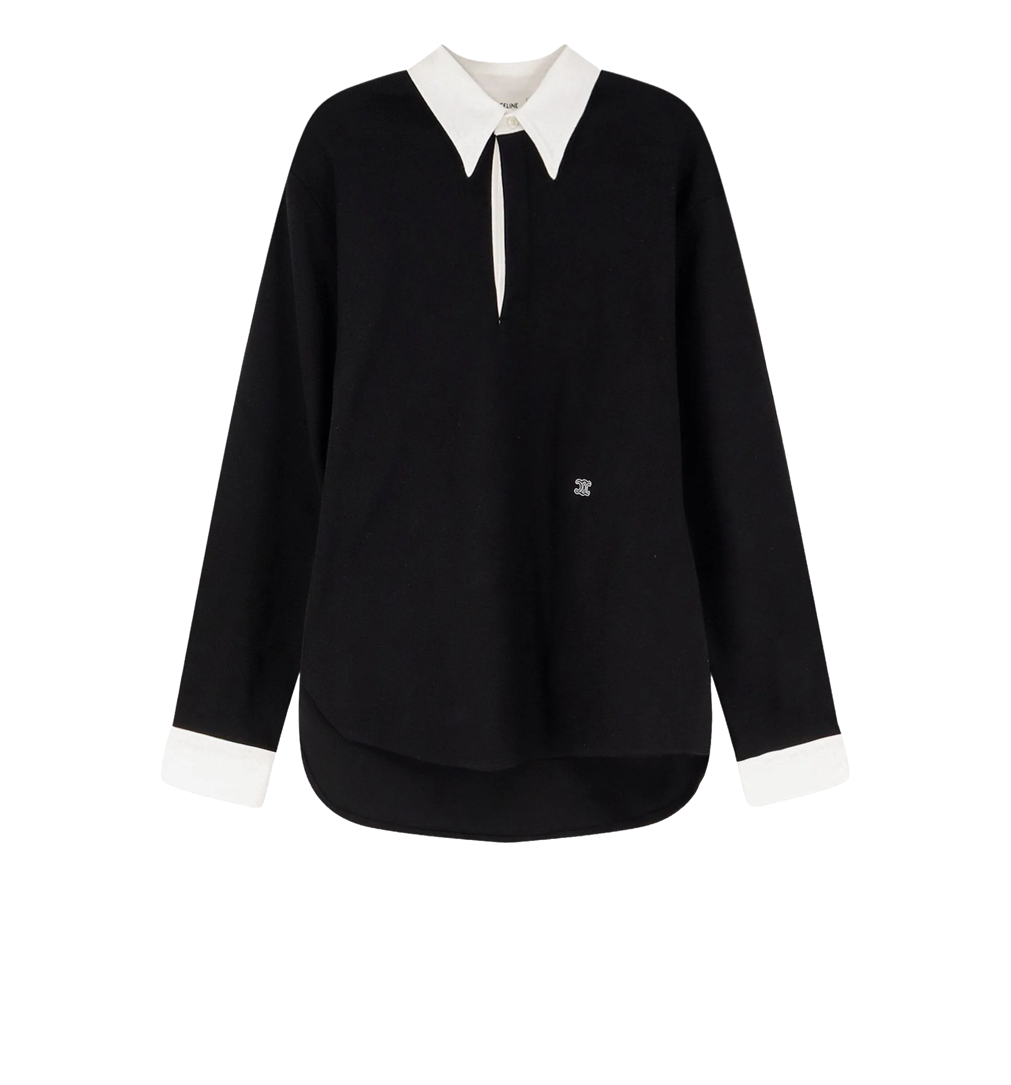 Cotton sweatshirt with Triomphe embroidery