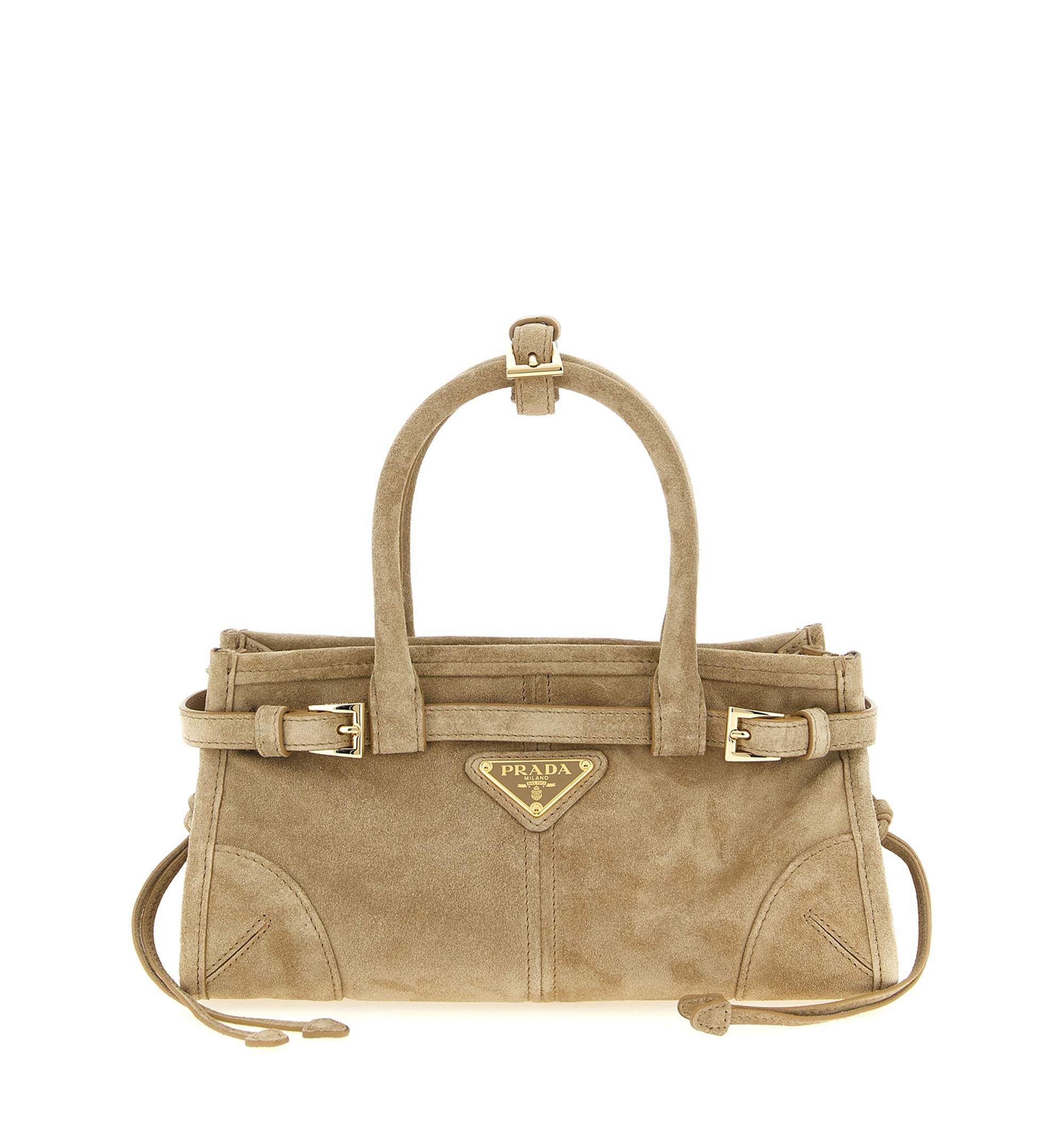 Prada Bonnie suede mini handbag