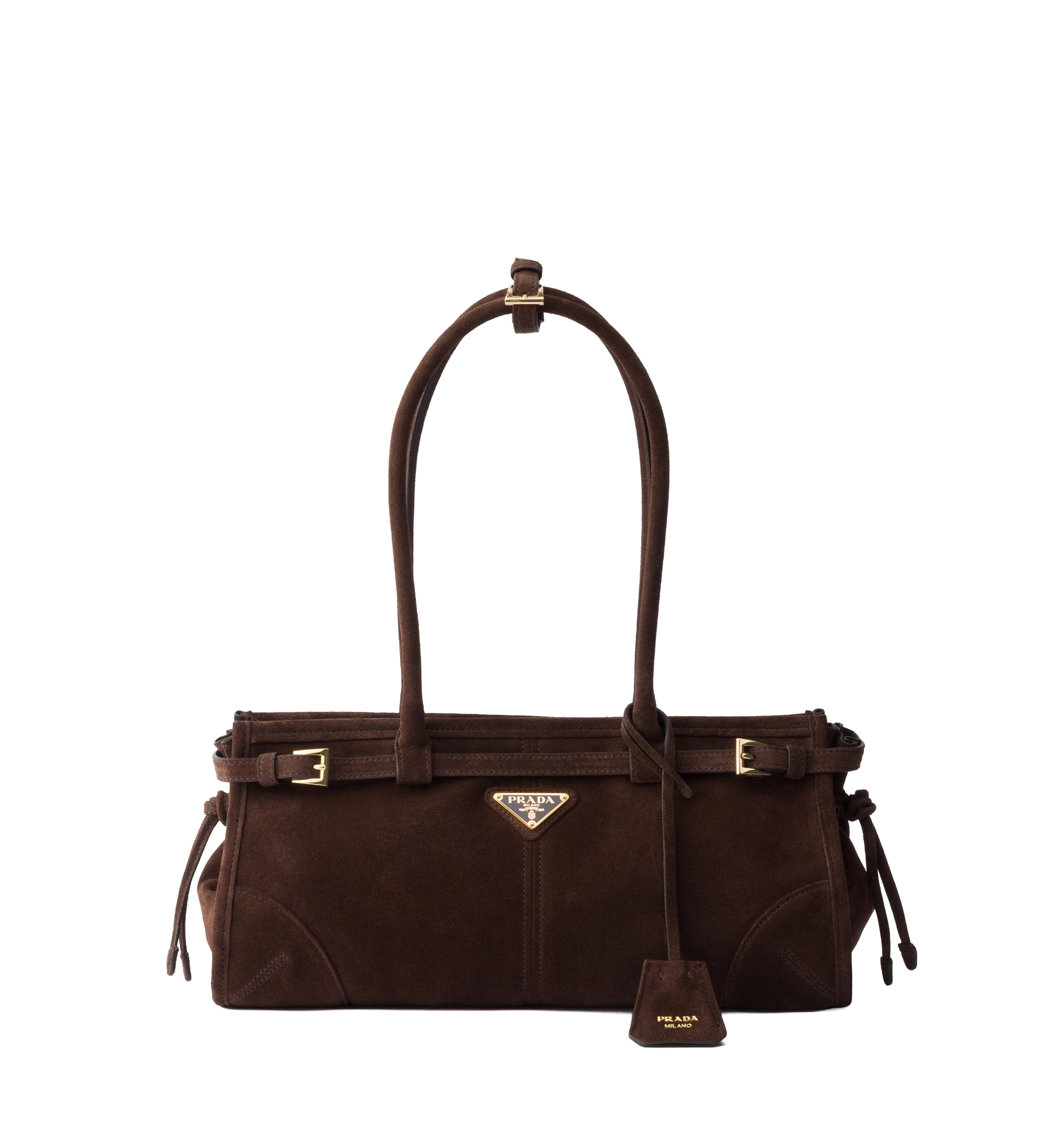 Prada Bonnie medium suede bag