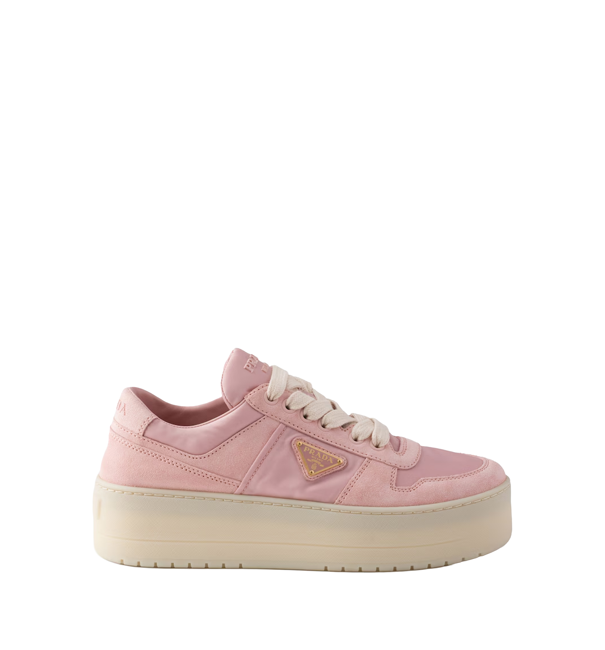 Downtown Bold Re-Nylon and suede sneakers